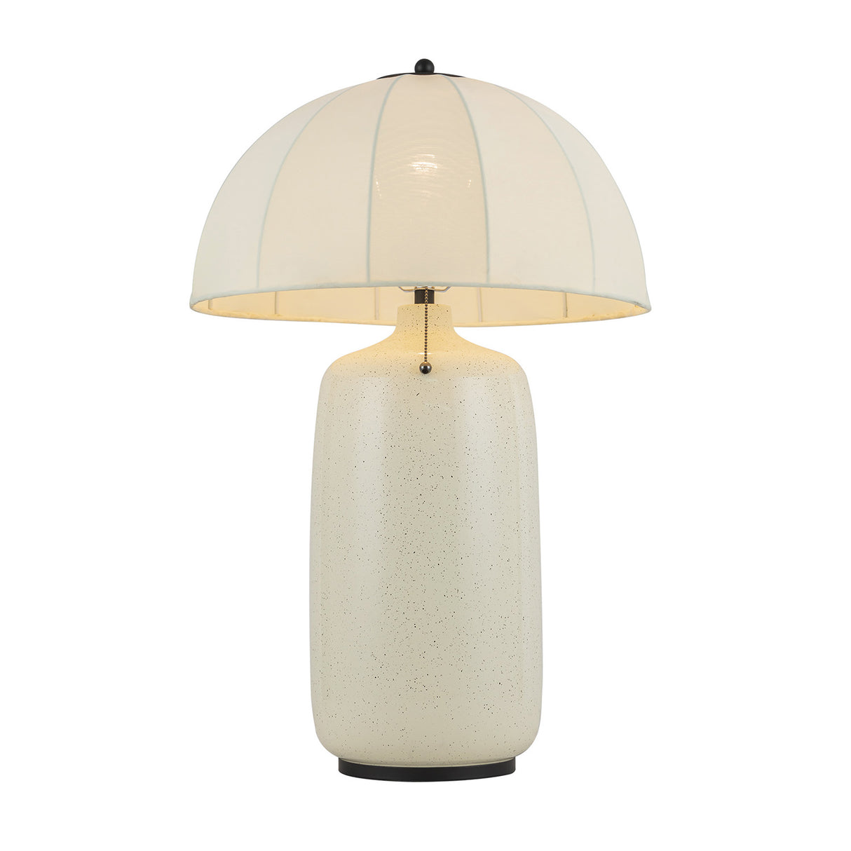 Trudy Table Lamp, Cream with Black Accents