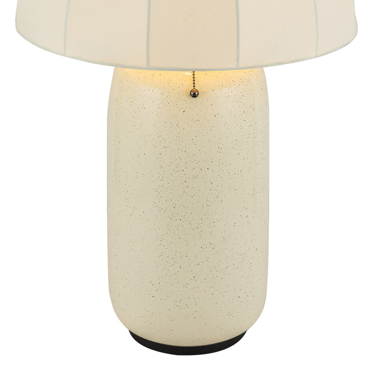 Trudy Table Lamp, Cream with Black Accents