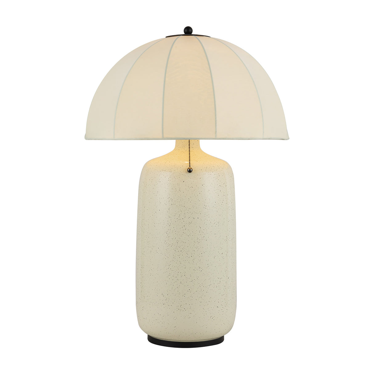 Trudy Table Lamp, Cream with Black Accents