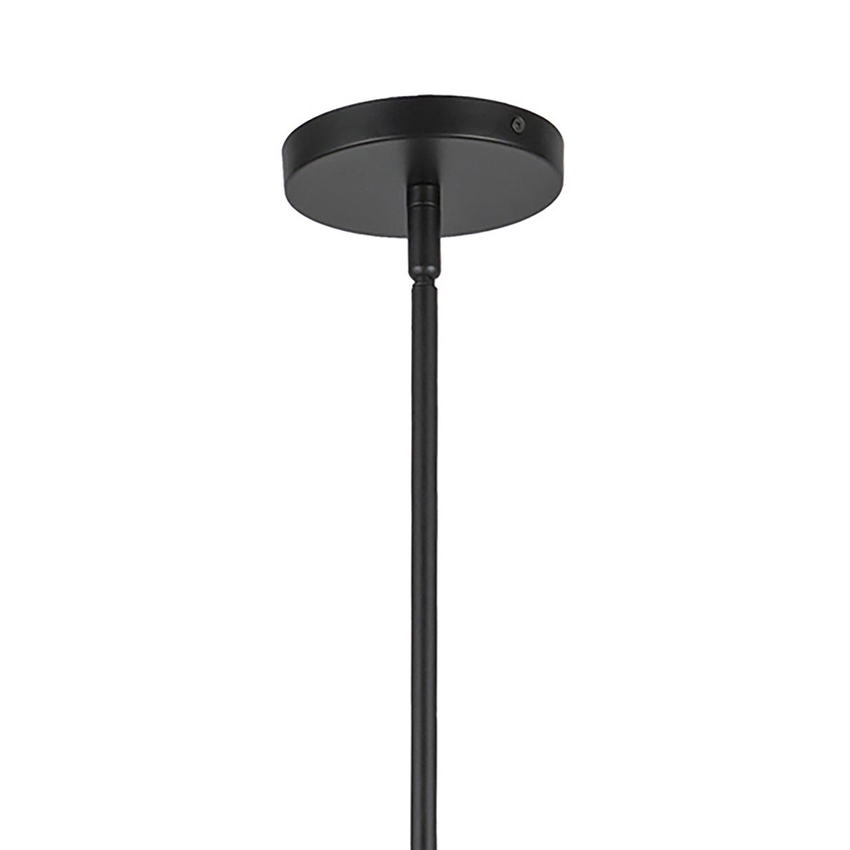 Amelia 4 Light Chandelier 40", Black with Cane