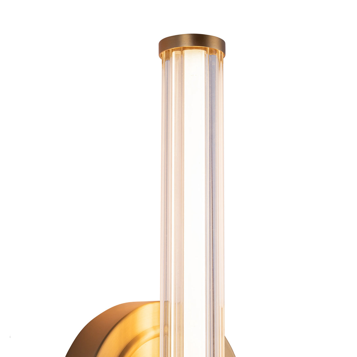 Orville LED Wall Sconce 12", Brushed Brass