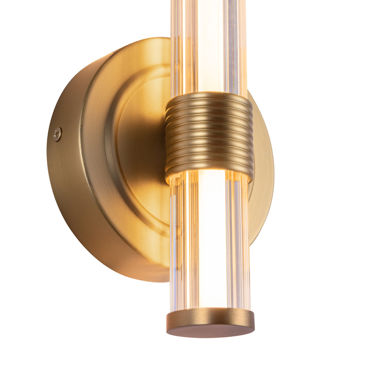 Orville LED Wall Sconce 12", Brushed Brass