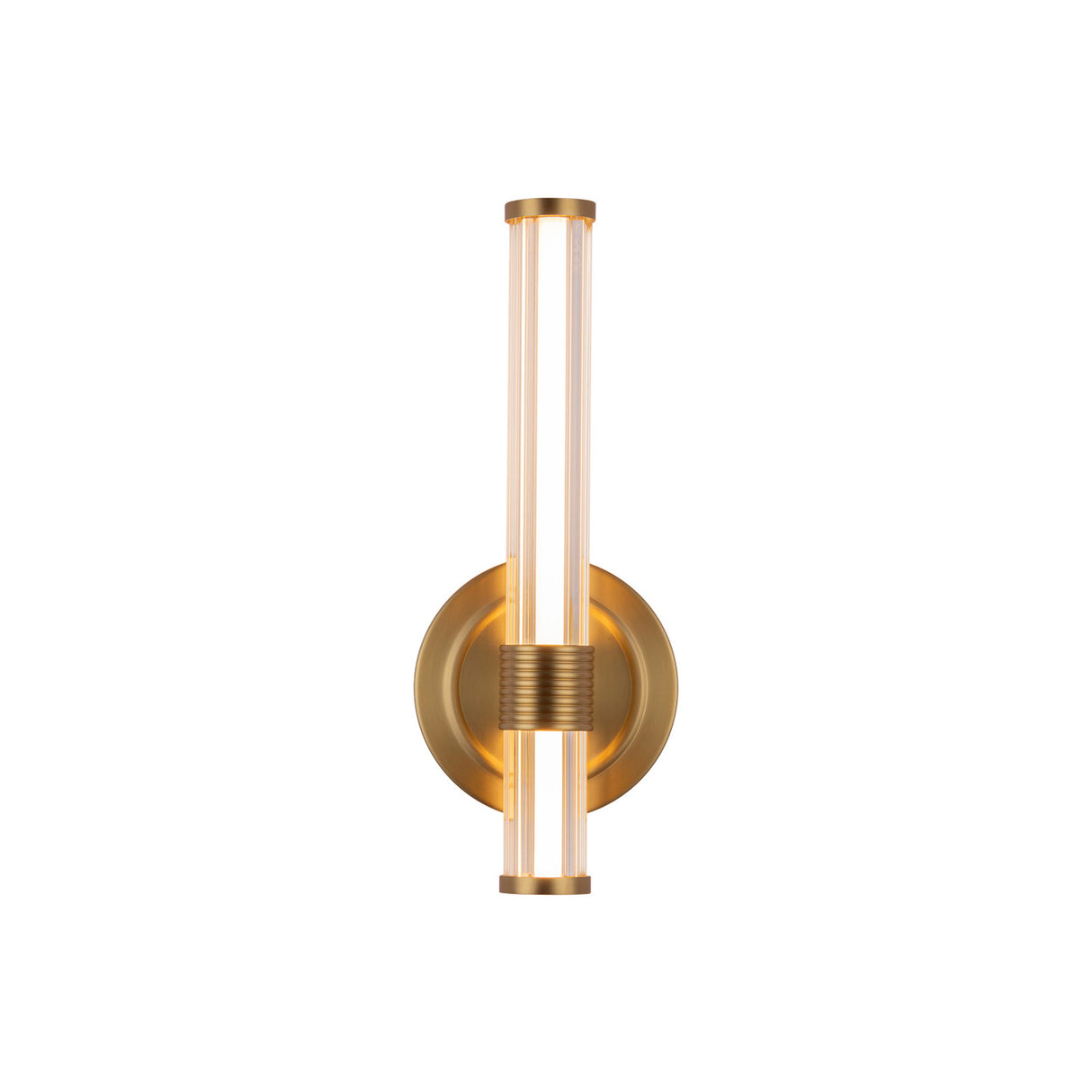 Orville LED Wall Sconce 12", Brushed Brass