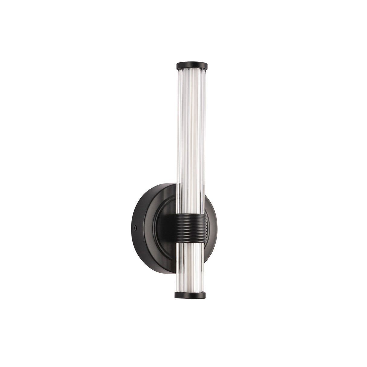 Orville LED Wall Sconce 12", Matte Black