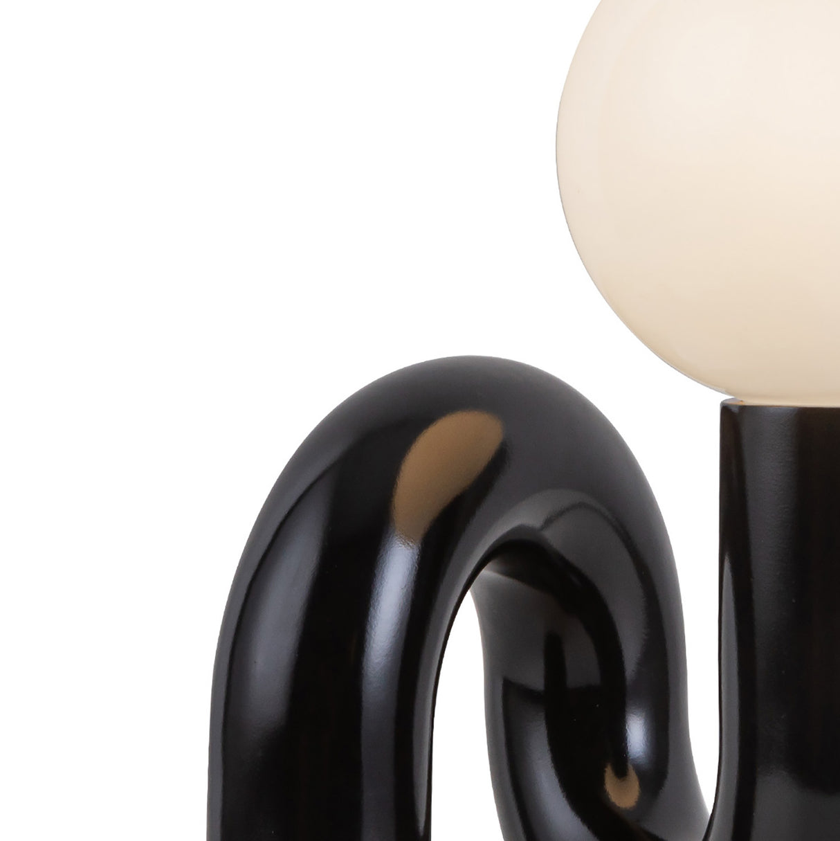 Mimi Petit Table Lamp 7", Glossy Black