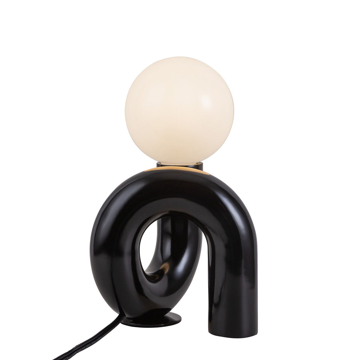 Mimi Petit Table Lamp 7", Glossy Black