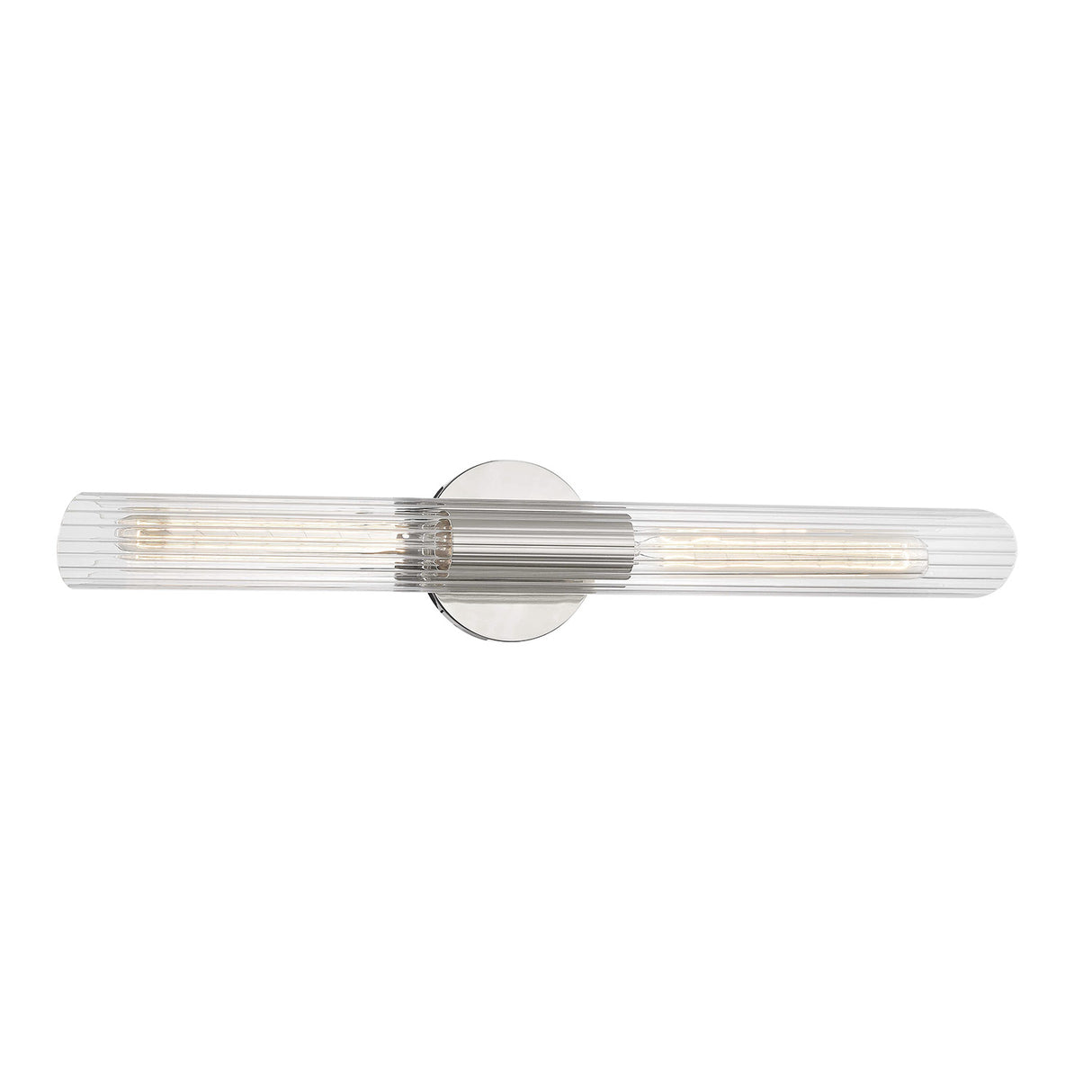 Orion 2 Light Wall Sconce 25", Polished Nickel