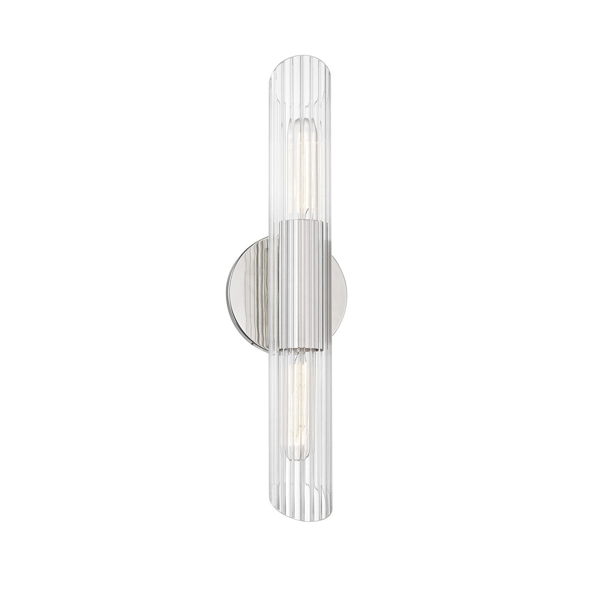 Orion 2 Light Wall Sconce 17", Polished Nickel