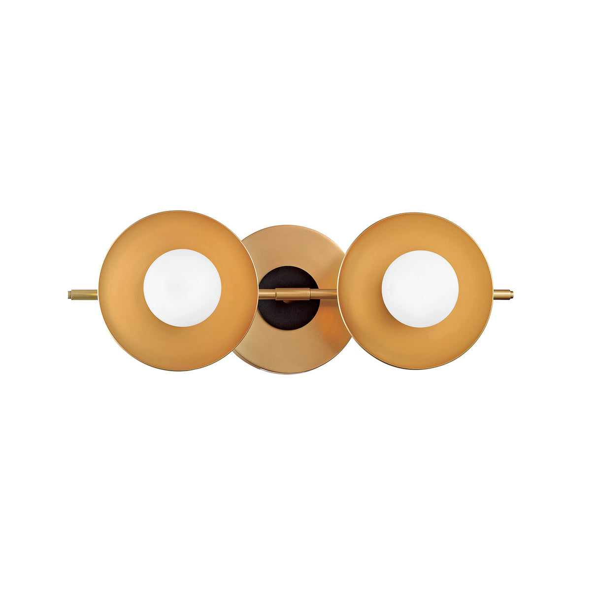 Liam 2 Light Wall Sconce, Aged Brass