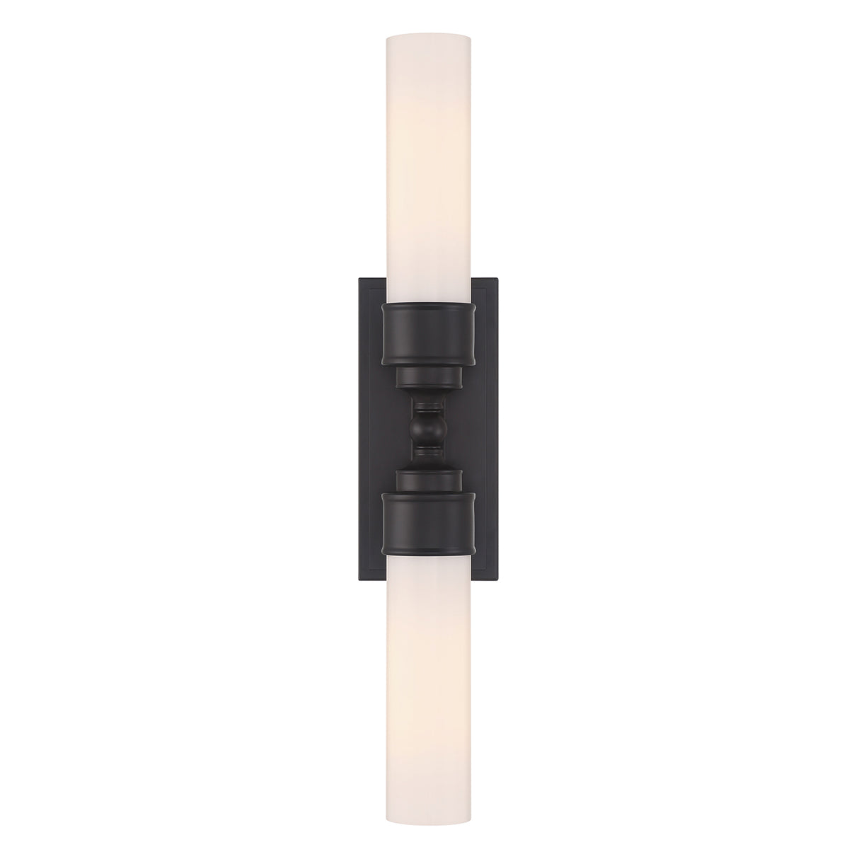 Connor 2 Light Wall Sconce 25", Matte Black