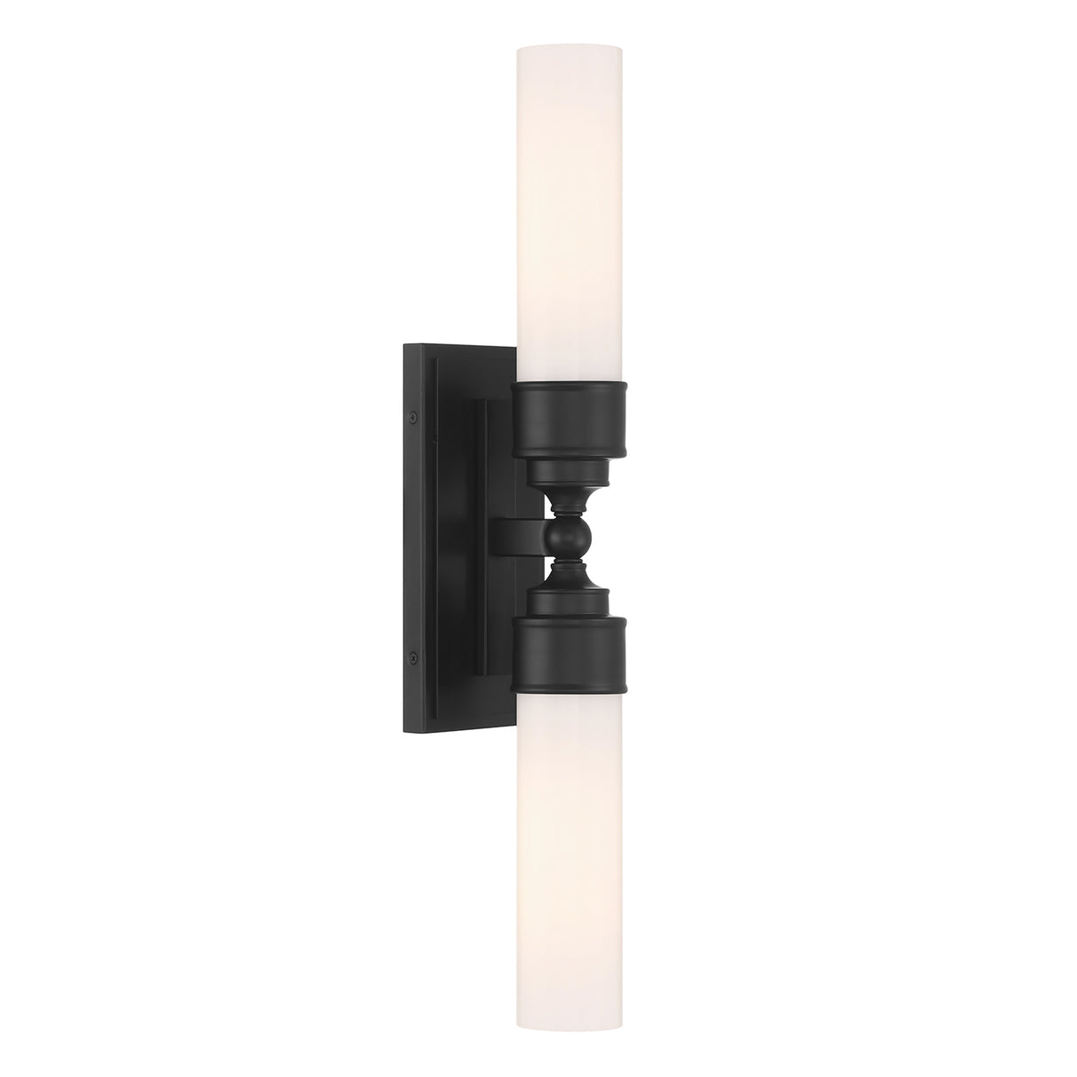 Connor 2 Light Wall Sconce 25", Matte Black