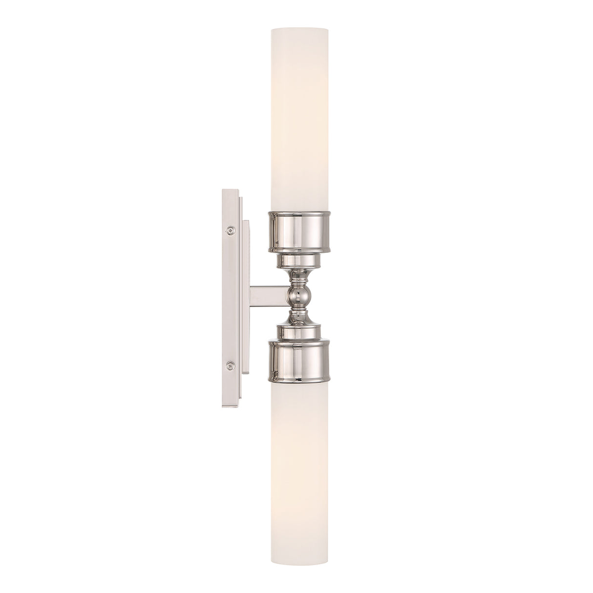 Connor 2 Light Wall Sconce 25", Polished Nickel