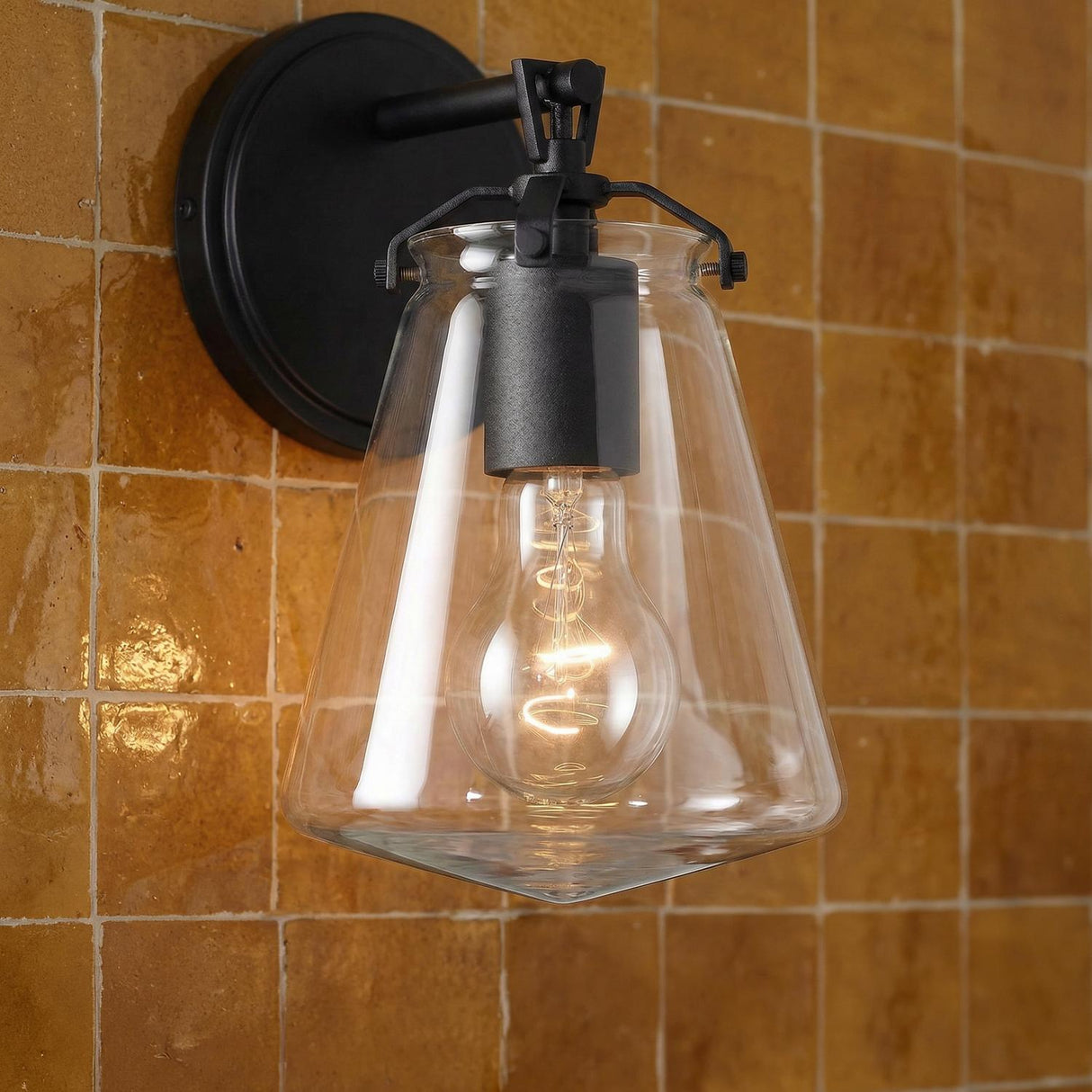 Addison Wall Sconce, Matte Black