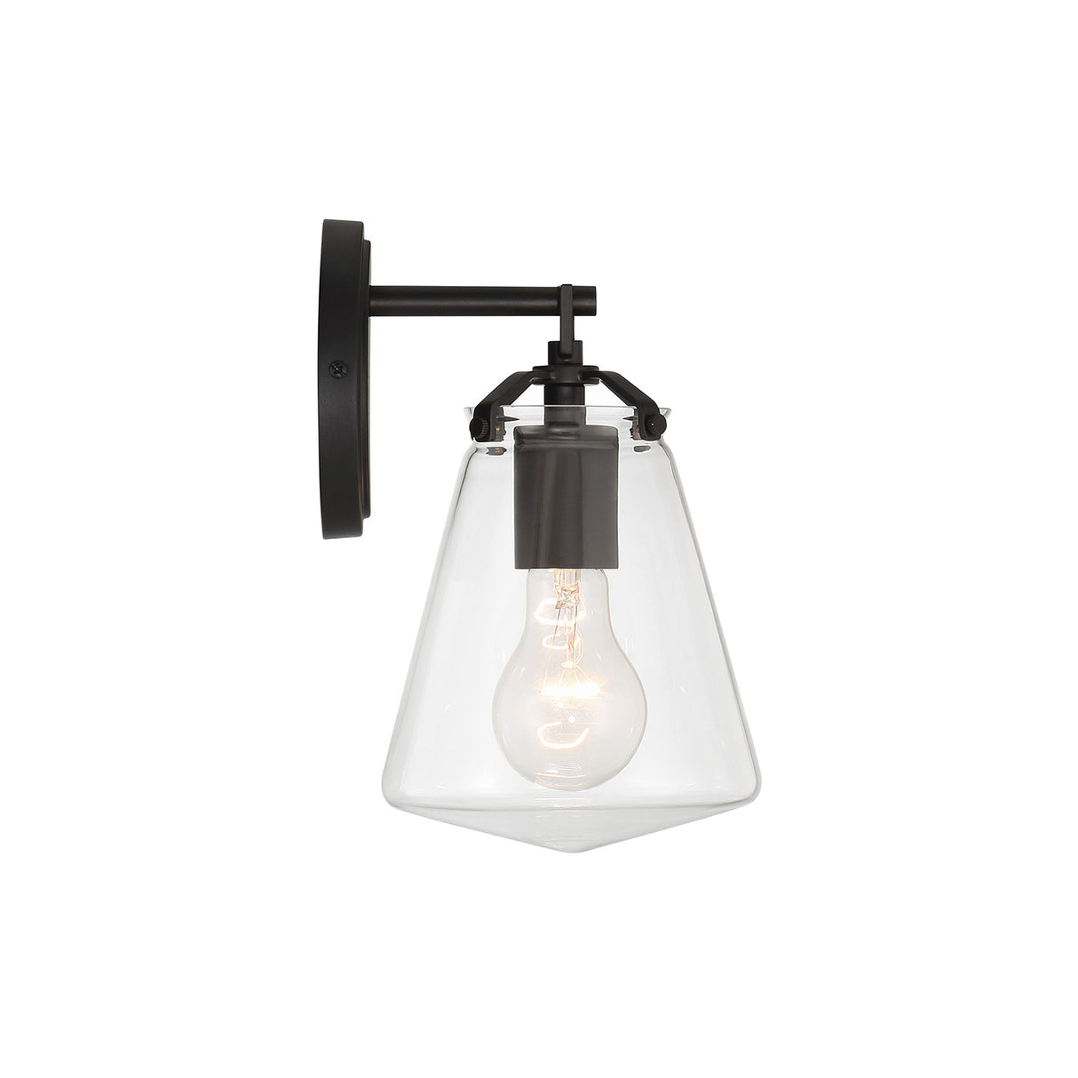 Addison Wall Sconce, Matte Black