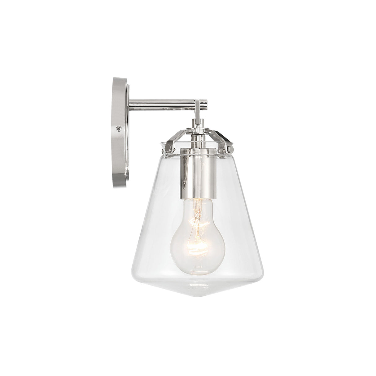 Addison Wall Sconce, Polished Nickel