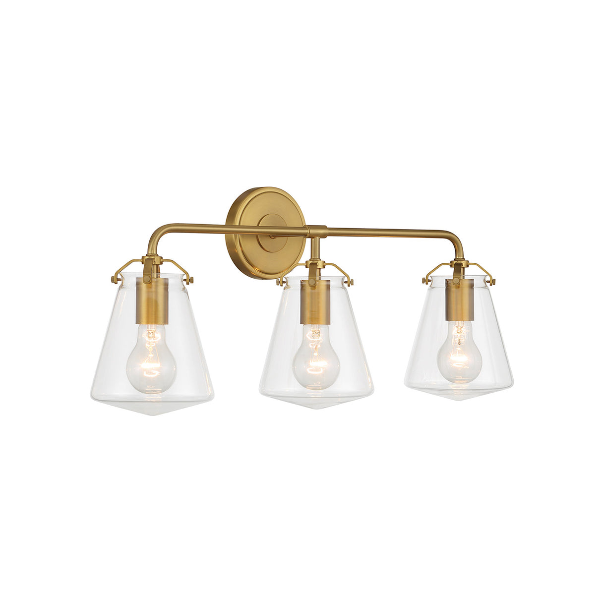 Addison 3 Light Vanity Light, Brass