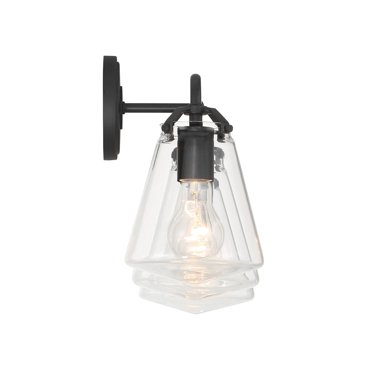 Addison 3 Light Vanity Light, Matte Black