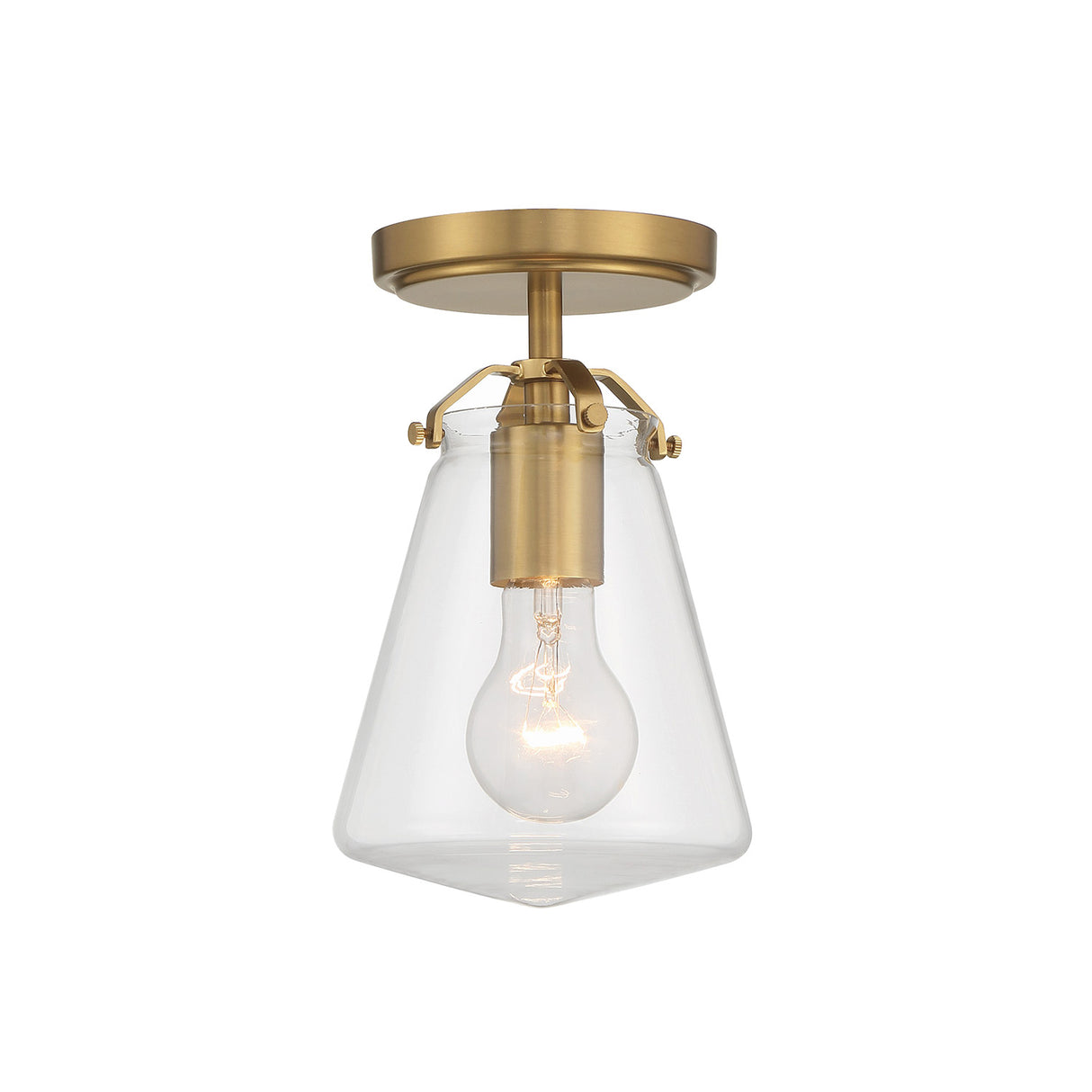 Addison Semi-Flush 6", Brass