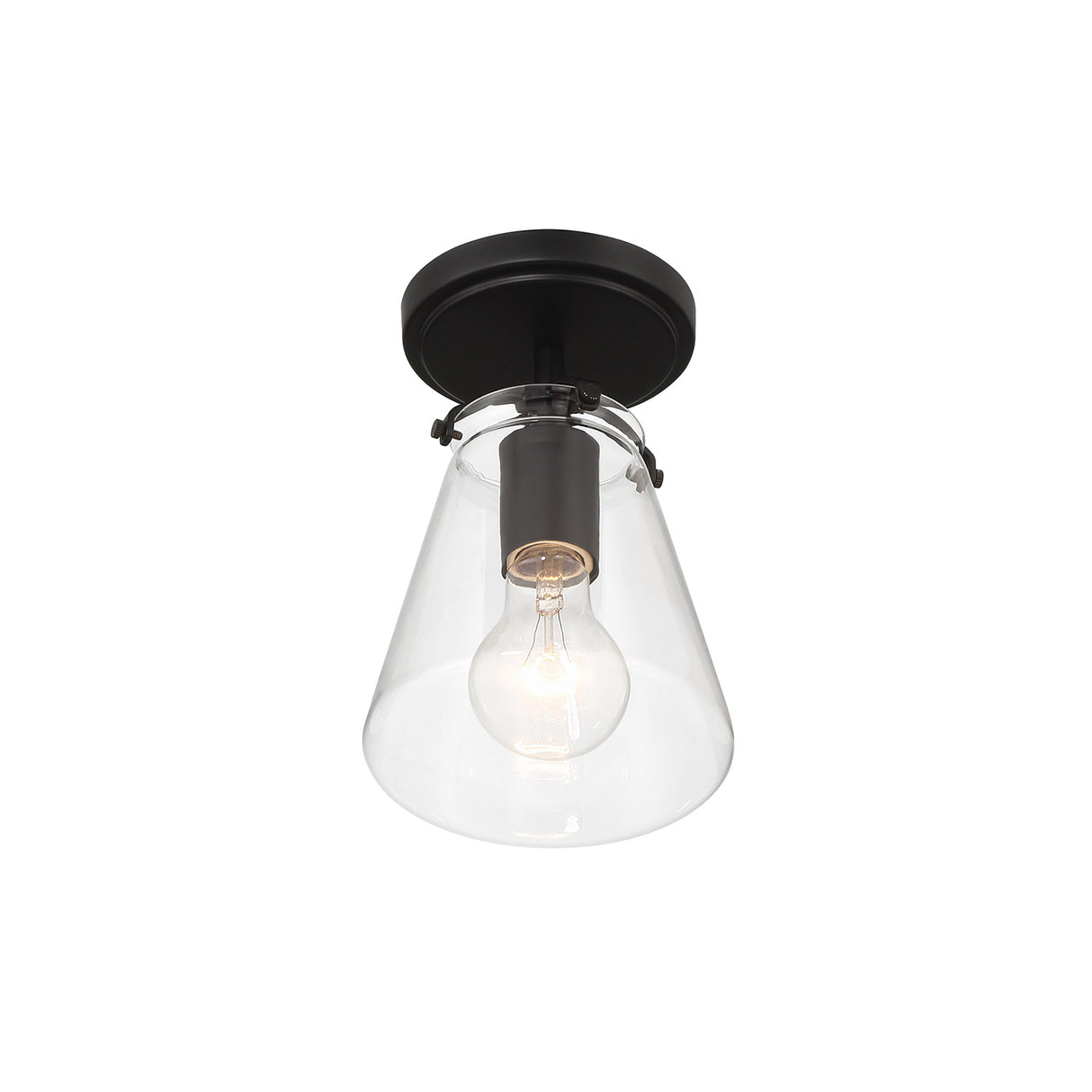 Addison Small Semi-Flush 6", Matte Black