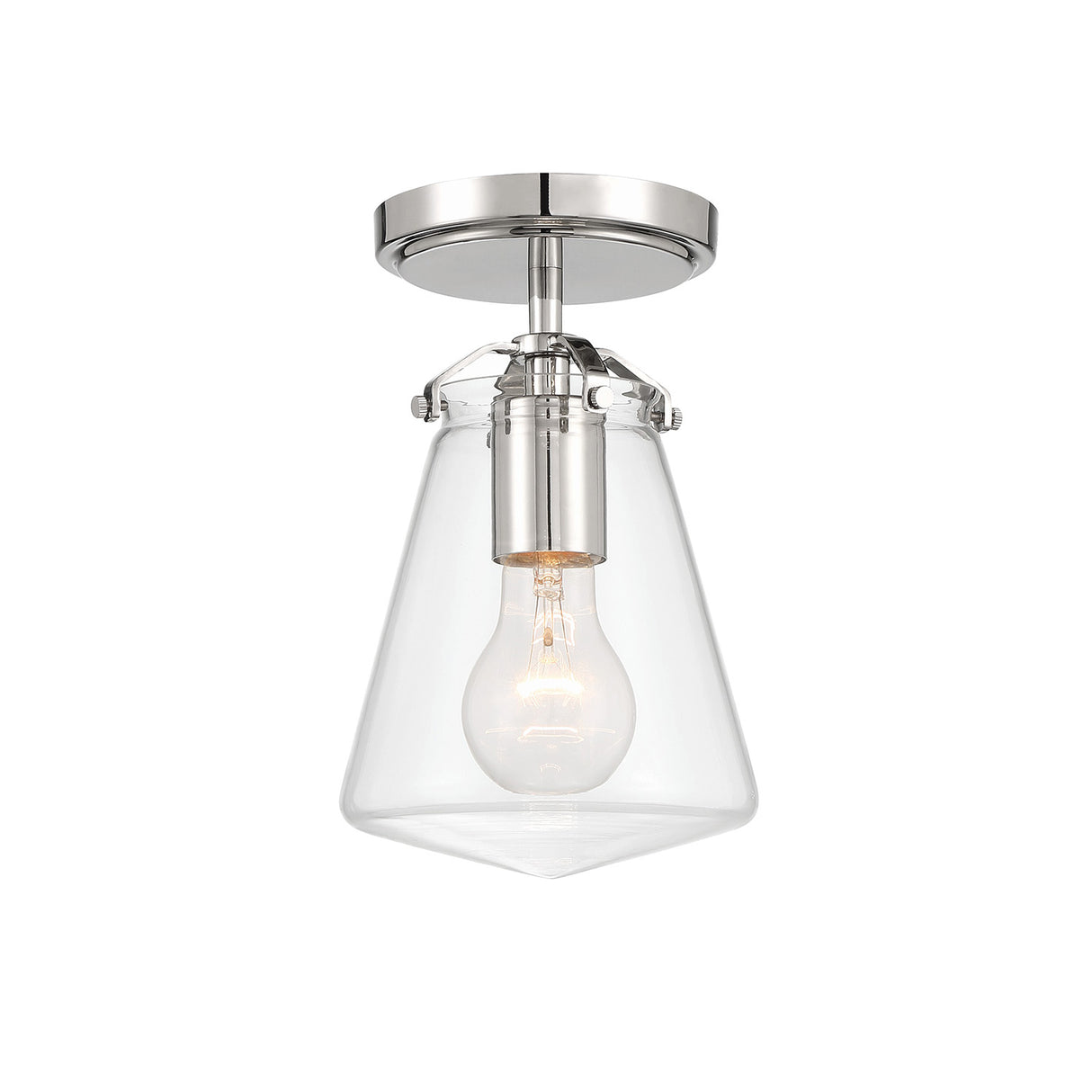 Addison Semi-Flush 6", Polished Nickel