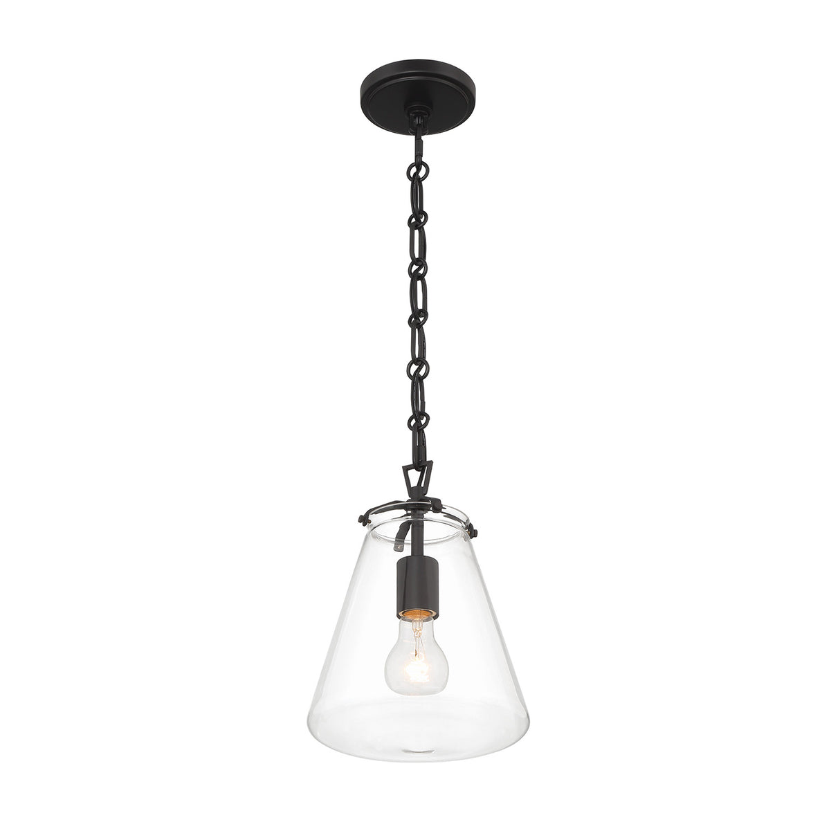 Addison Small Pendant 8", Matte Black
