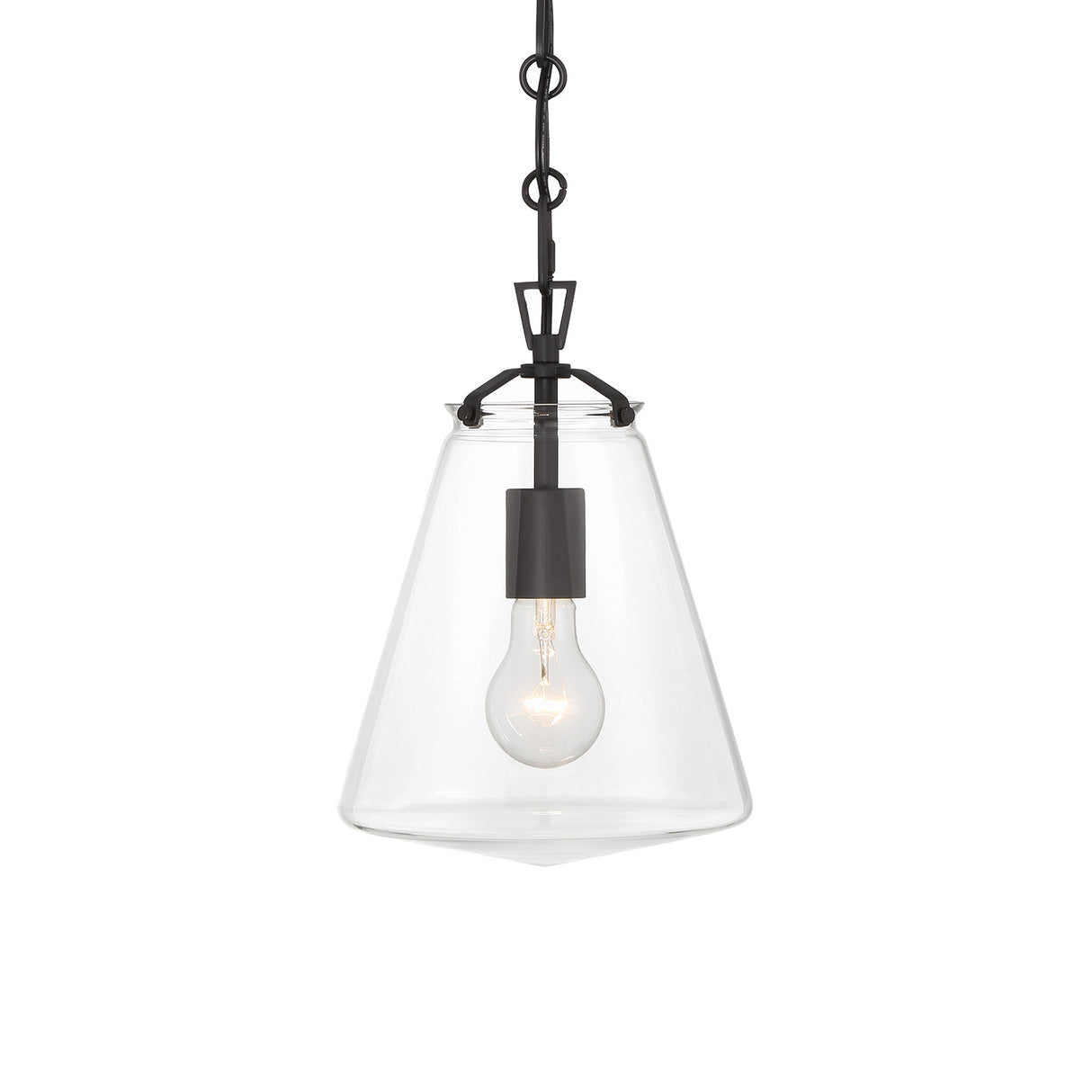 Addison Small Pendant 8", Matte Black