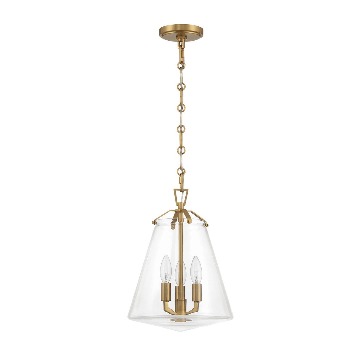 Addison Medium Pendant 11", Brass