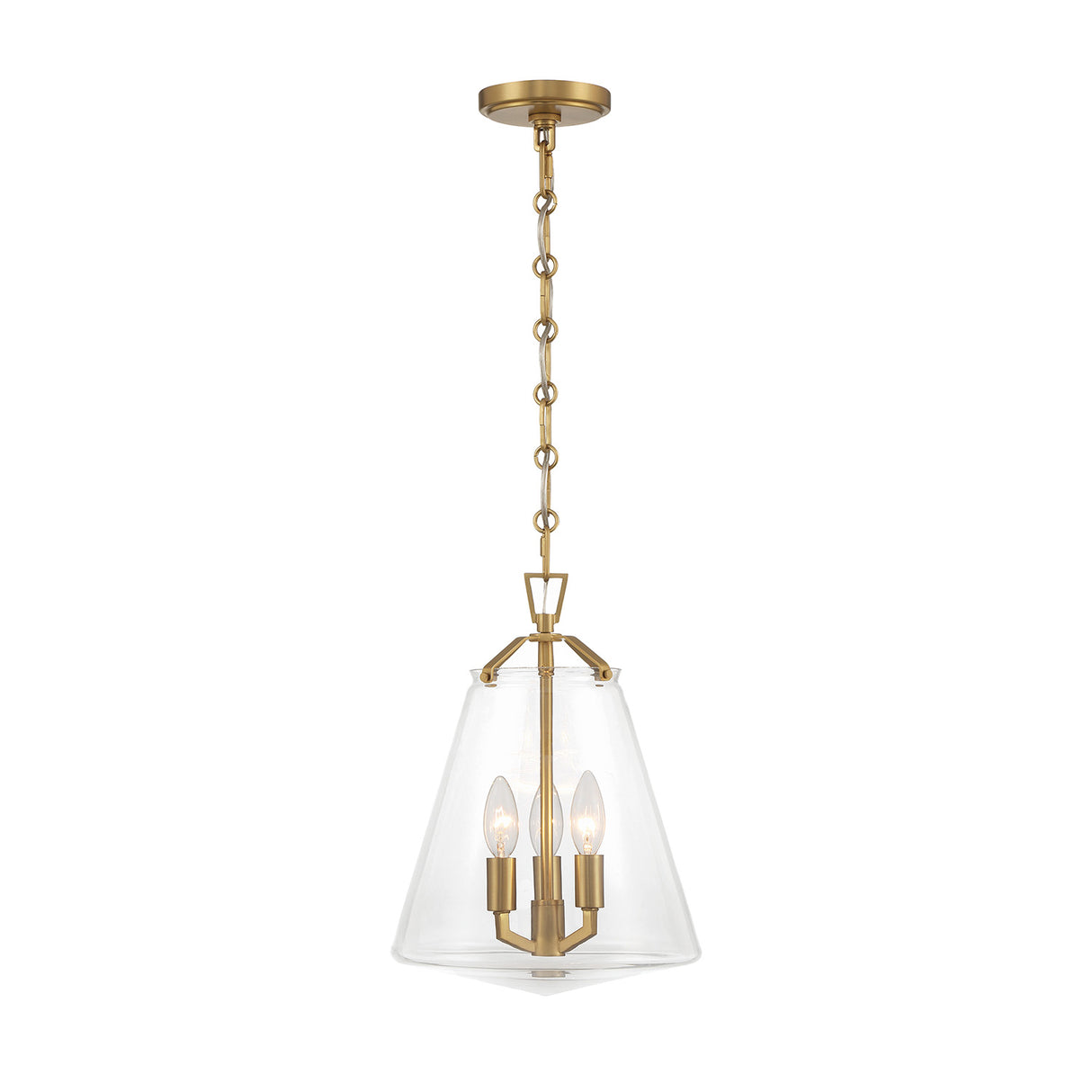 Addison Medium Pendant 11", Brass