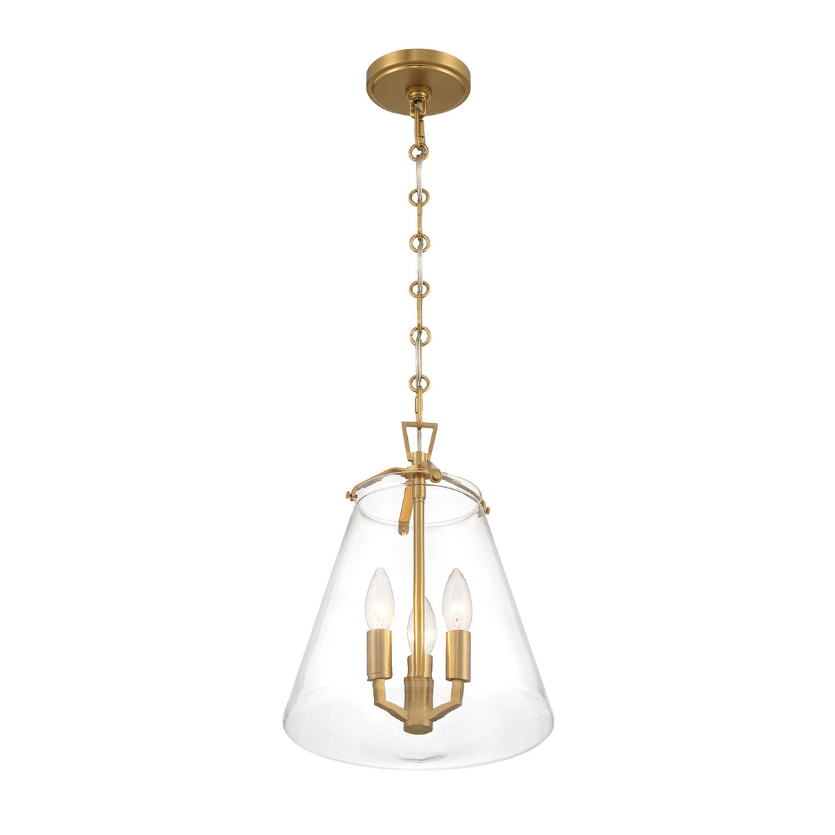 Addison Medium Pendant 11", Brass