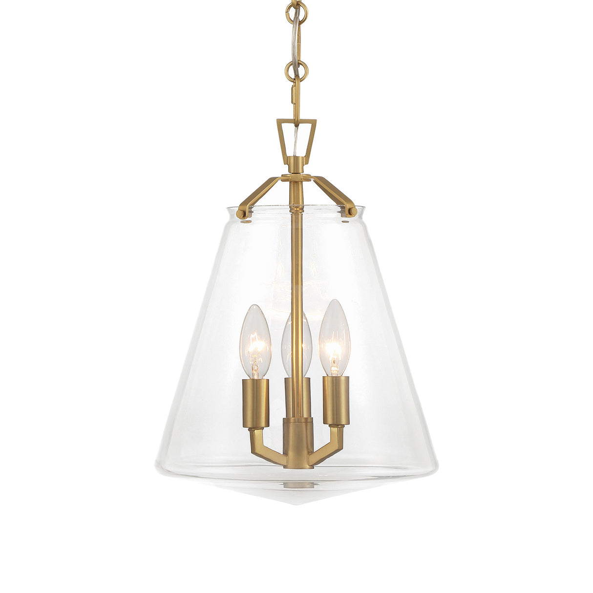Addison Medium Pendant 11", Brass