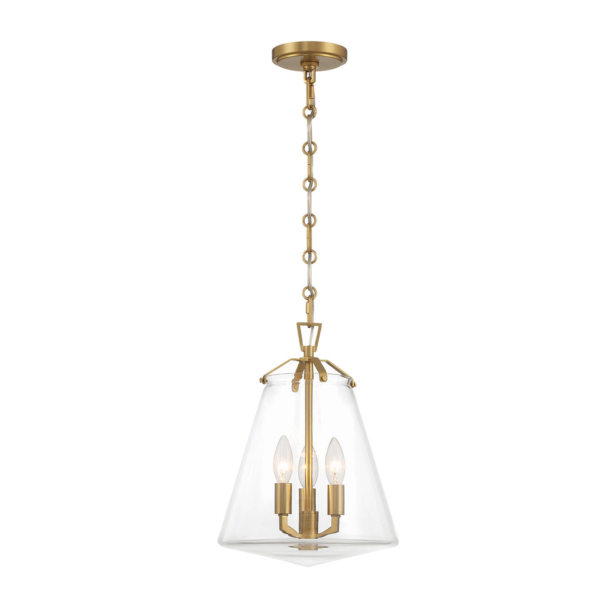 Addison Medium Pendant 11", Brass
