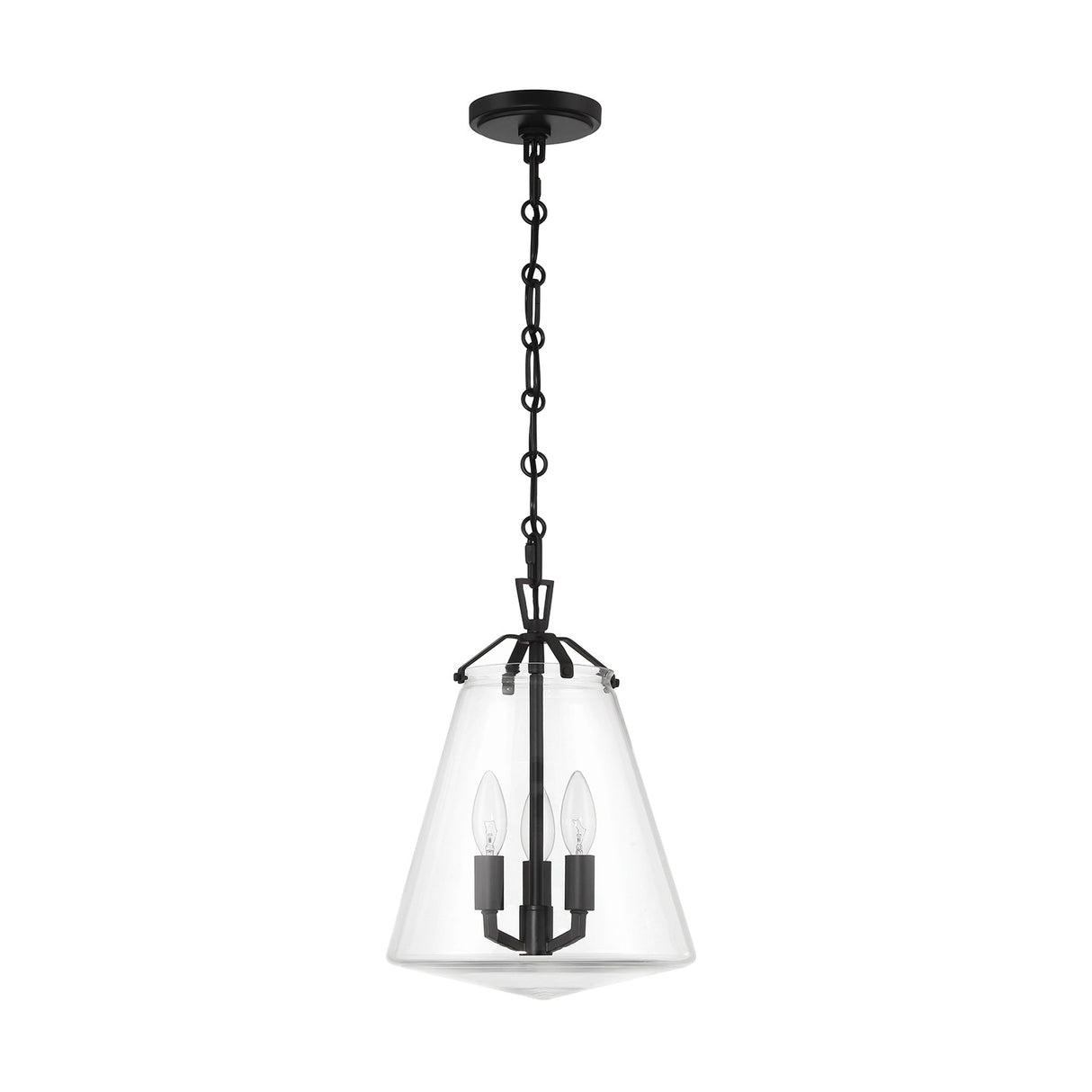 Addison Medium Pendant 11", Matte Black