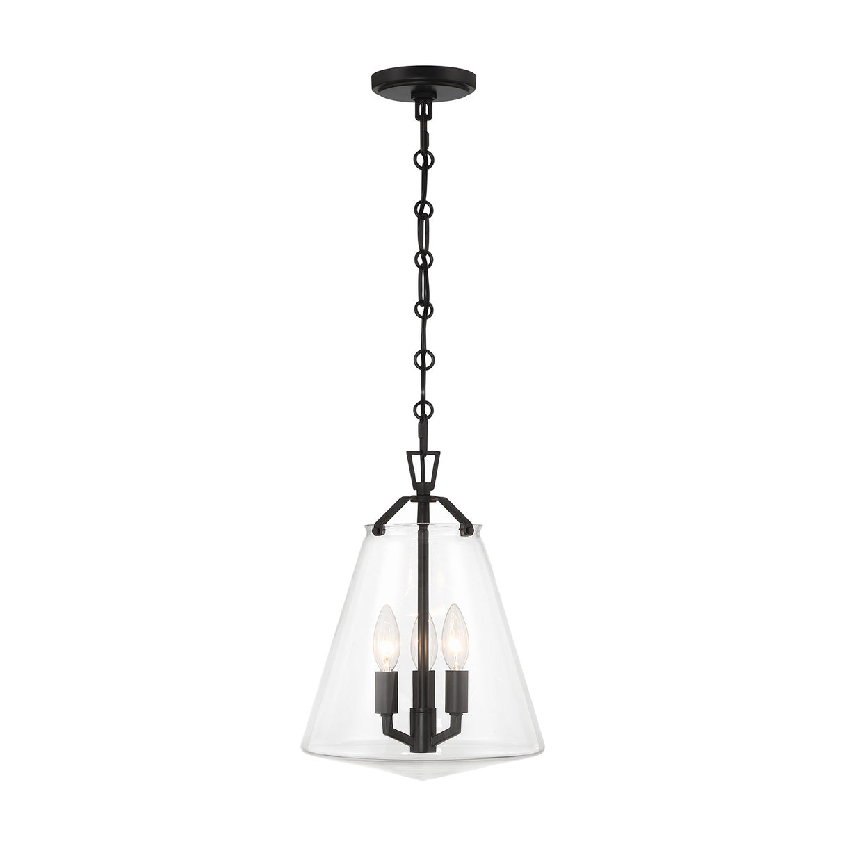 Addison Medium Pendant 11", Matte Black