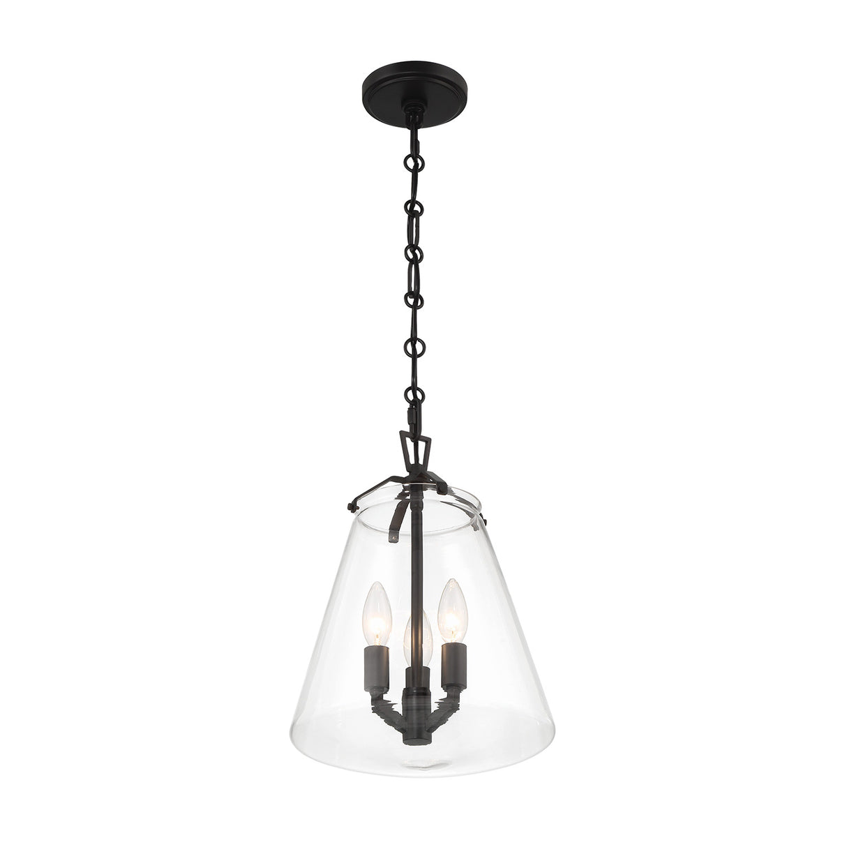 Addison Medium Pendant 11", Matte Black