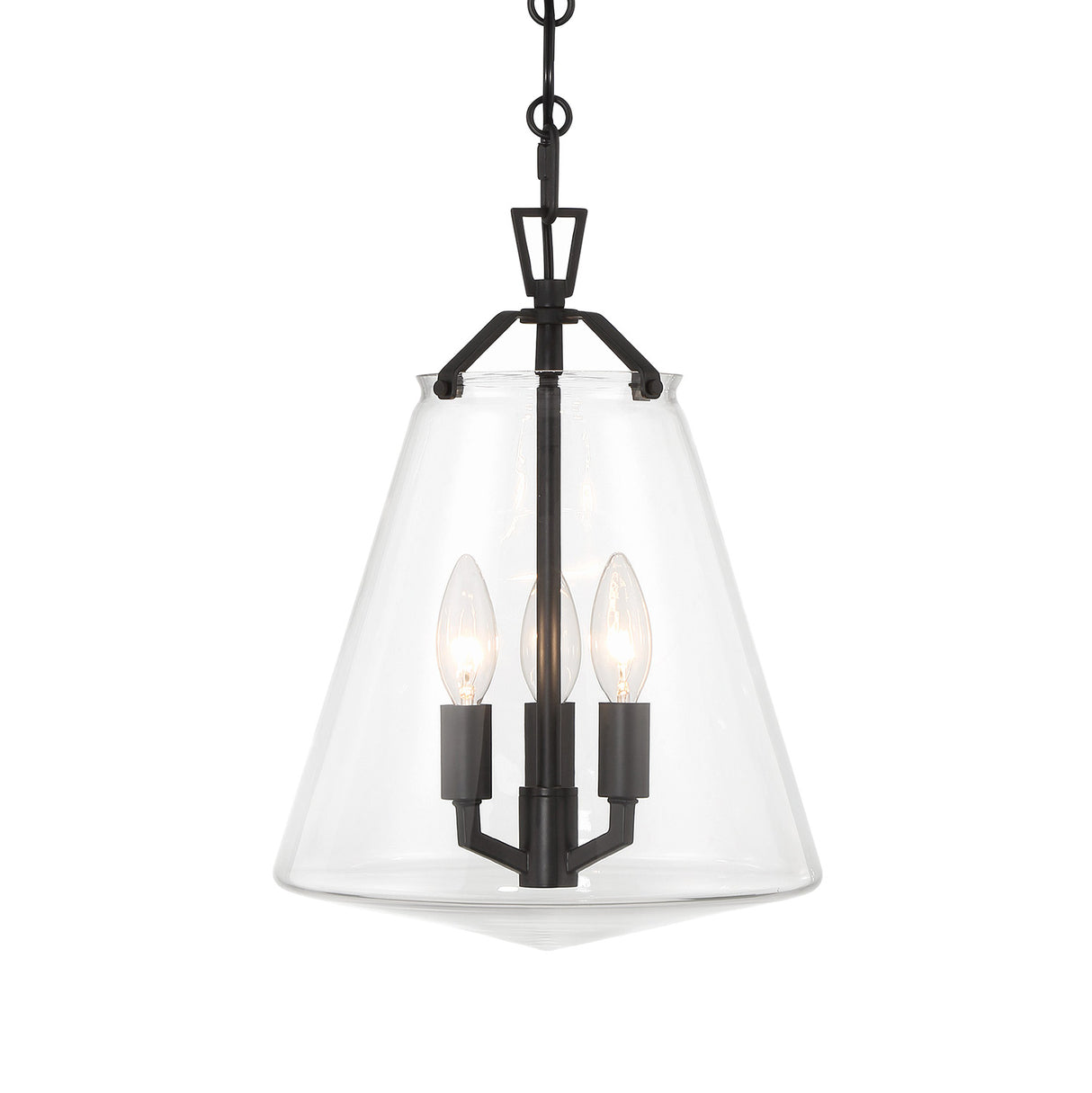 Addison Medium Pendant 11", Matte Black
