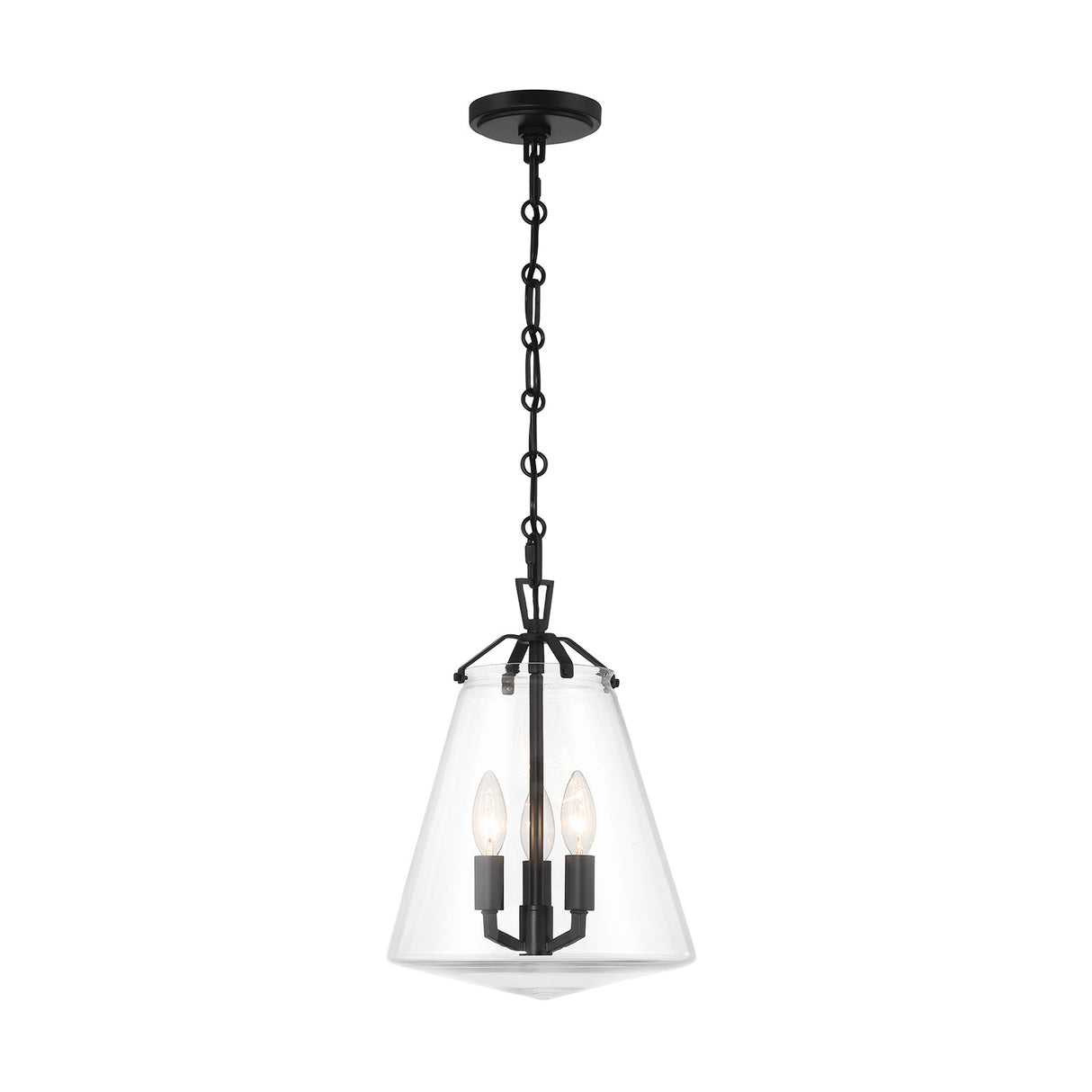 Addison Medium Pendant 11", Matte Black