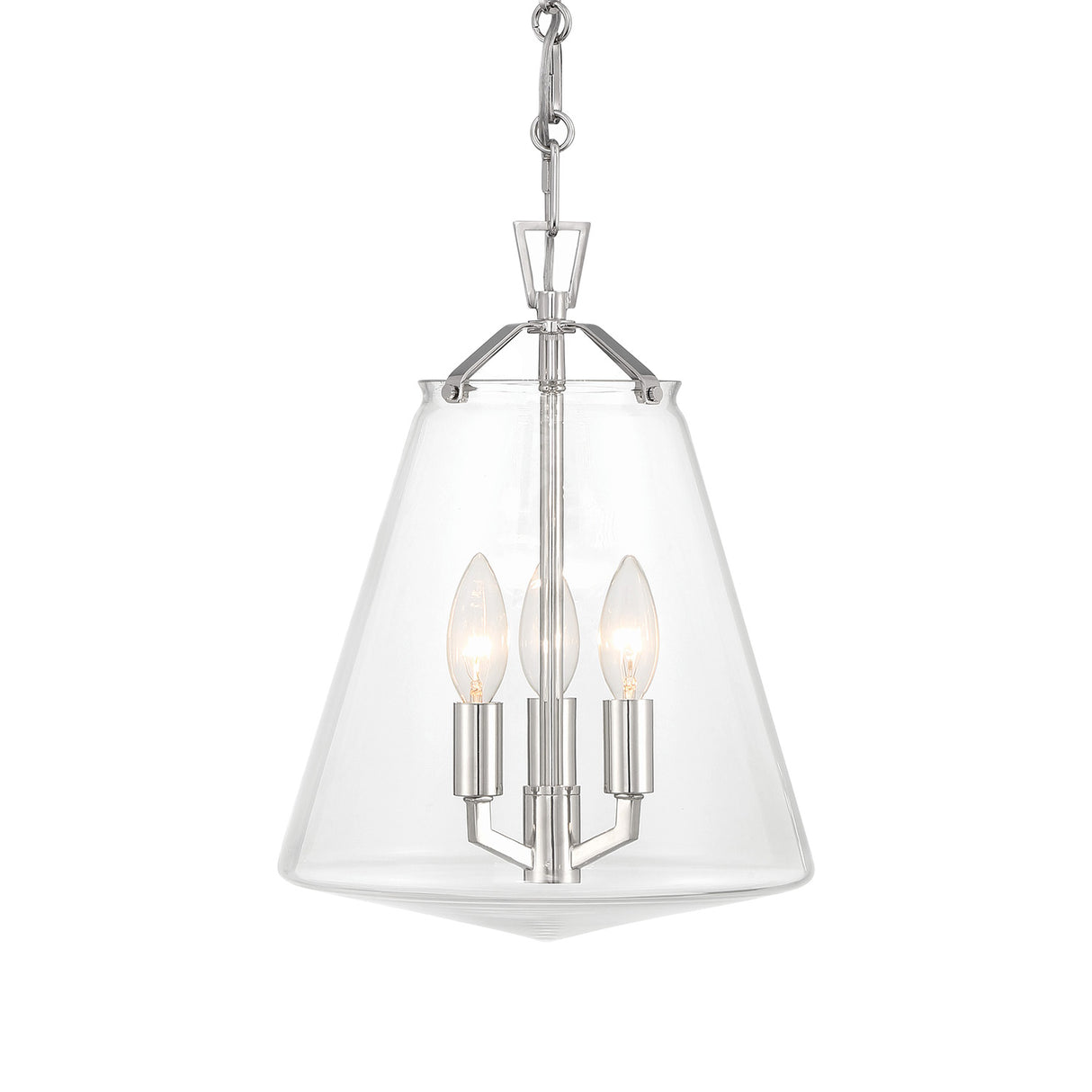 Addison Medium Pendant 11", Polished Nickel