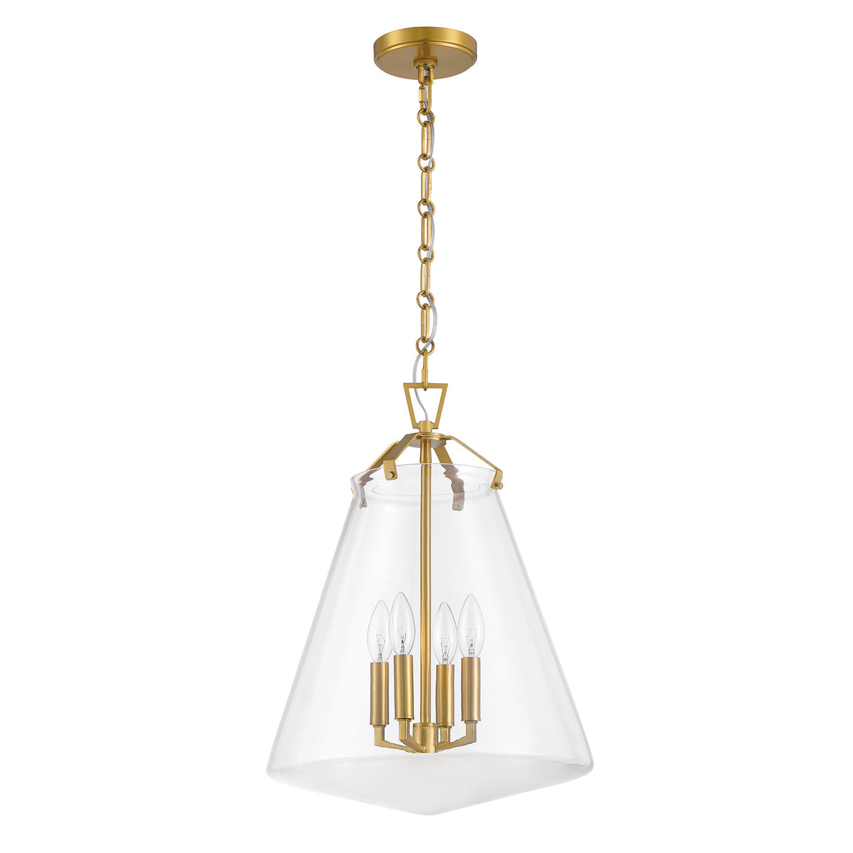 Addison Large Pendant 15", Brass