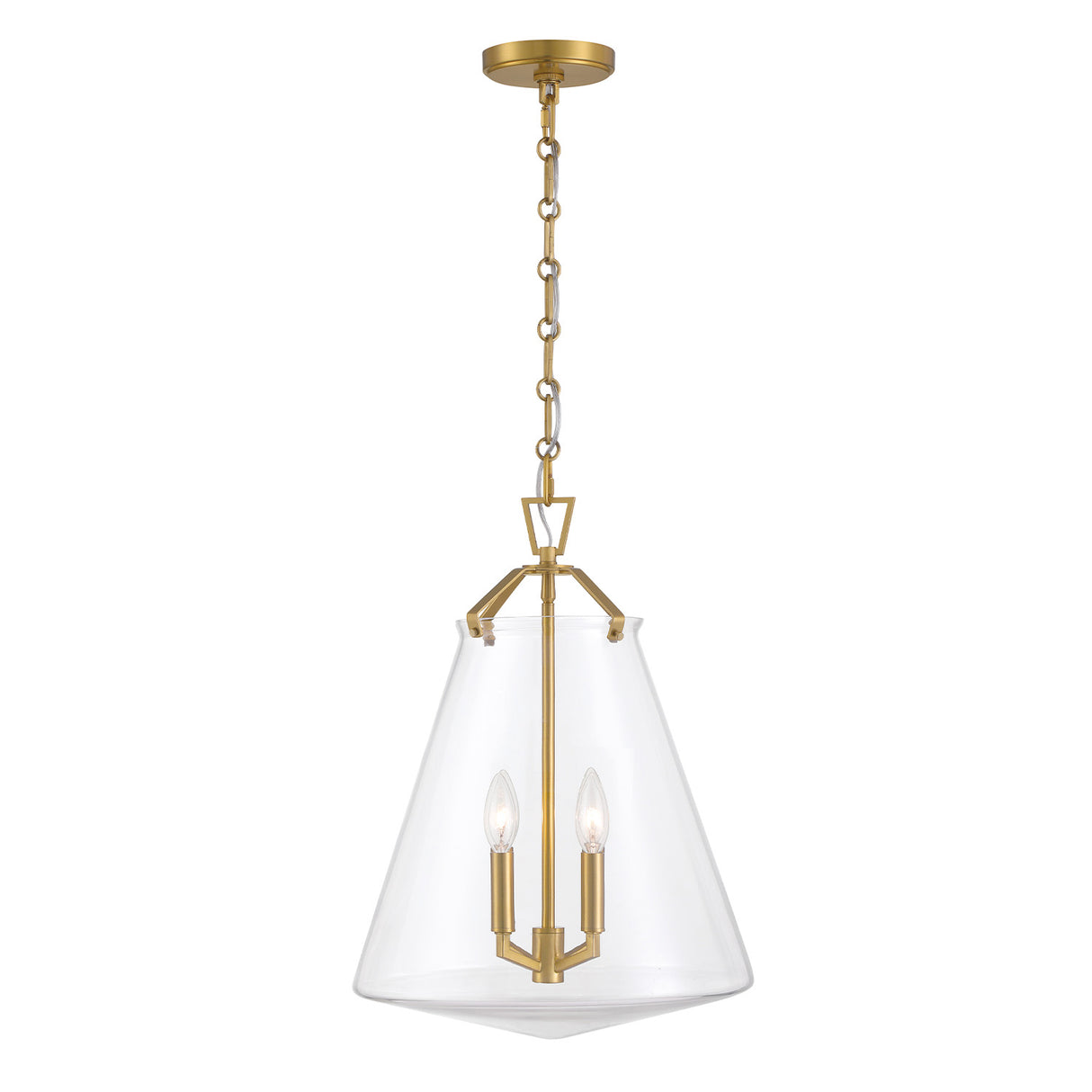 Addison Large Pendant 15", Brass