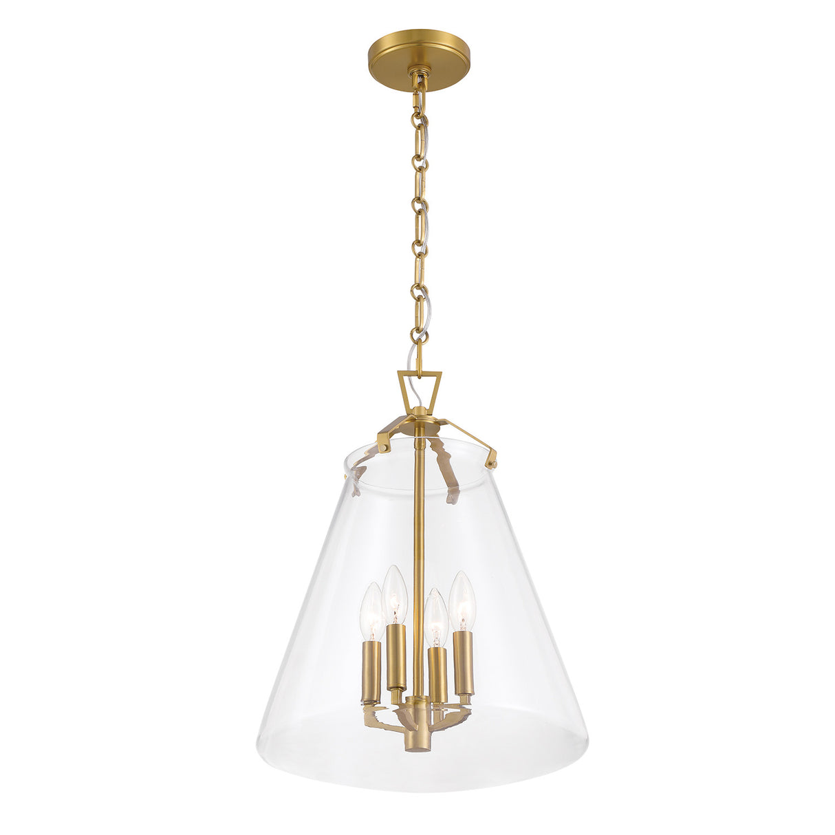 Addison Large Pendant 15", Brass