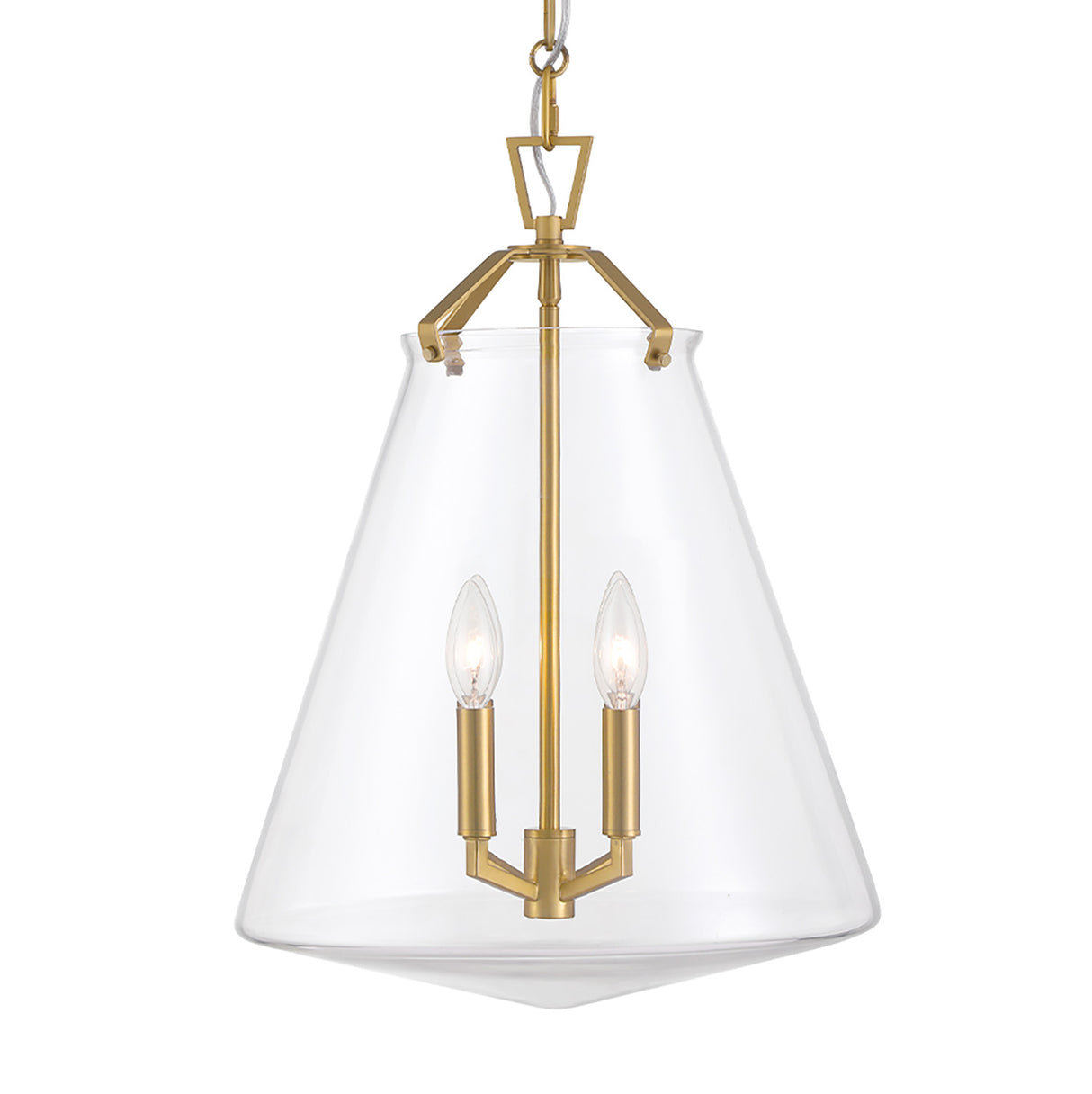Addison Large Pendant 15", Brass
