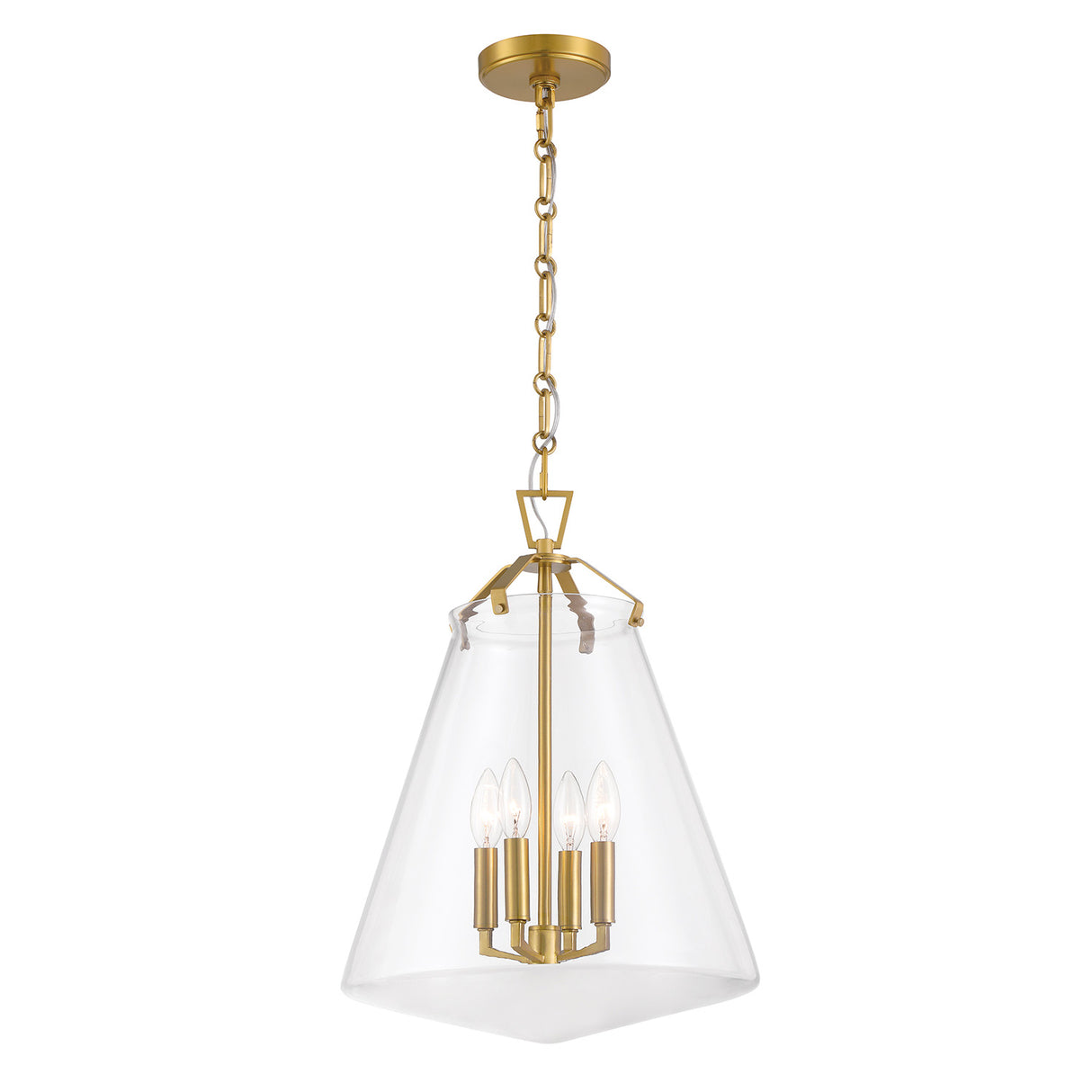 Addison Large Pendant 15", Brass