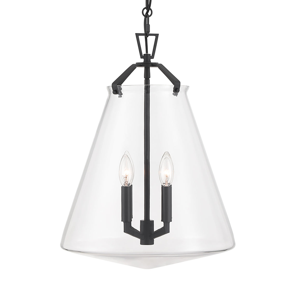 Addison Large Pendant 15", Matte Black