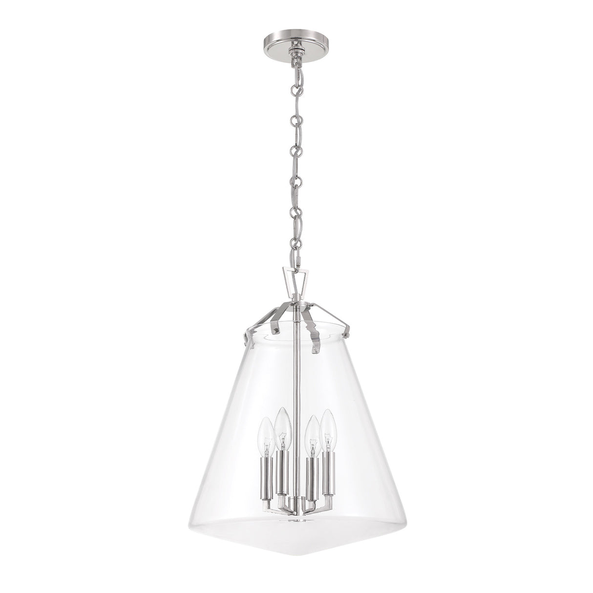 Addison Large Pendant 15", Polished Nickel