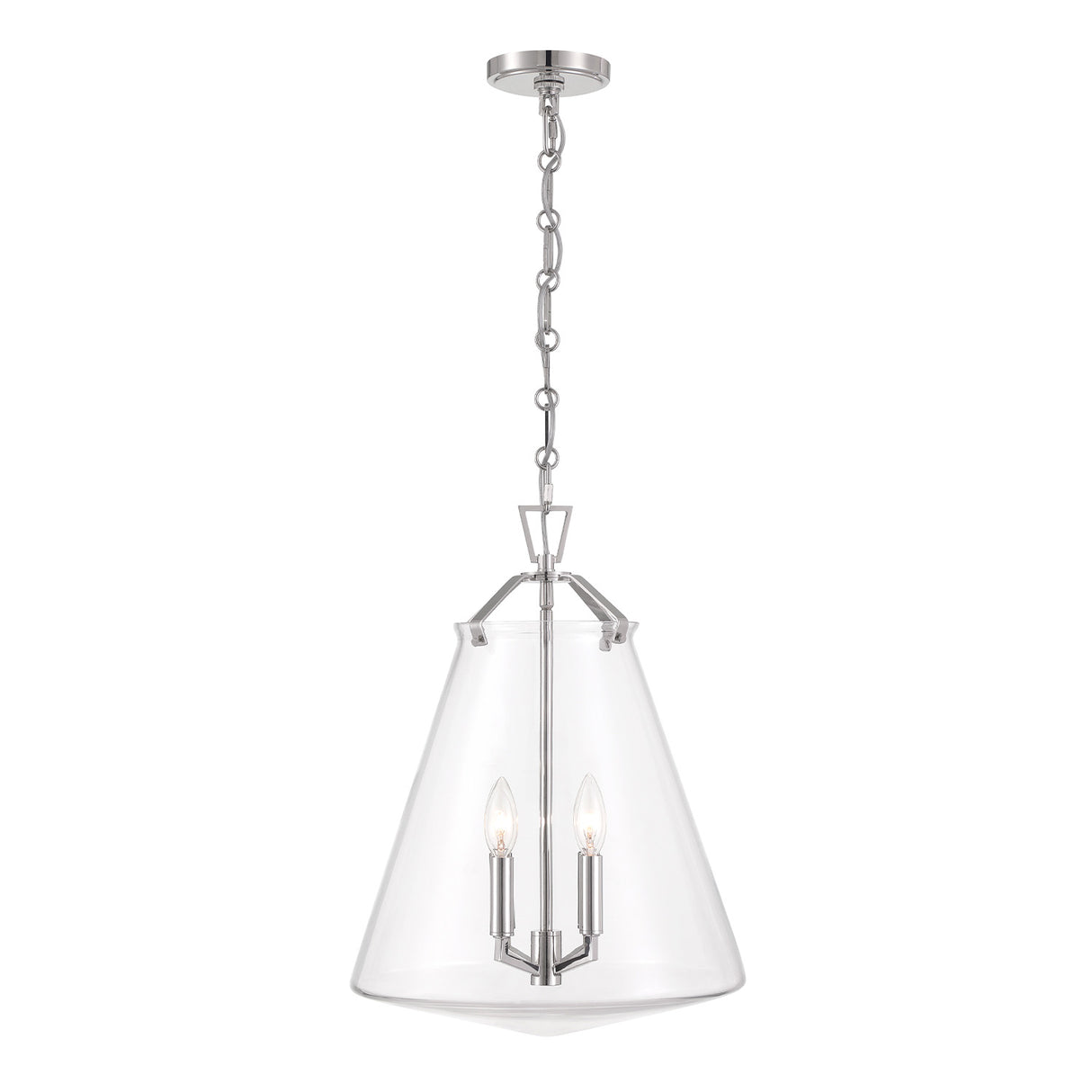 Addison Large Pendant 15", Polished Nickel