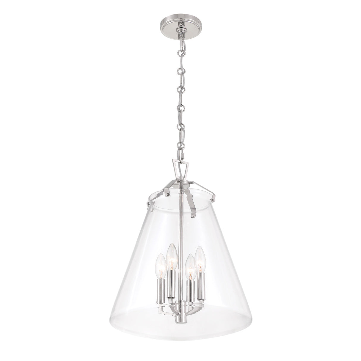 Addison Large Pendant 15", Polished Nickel