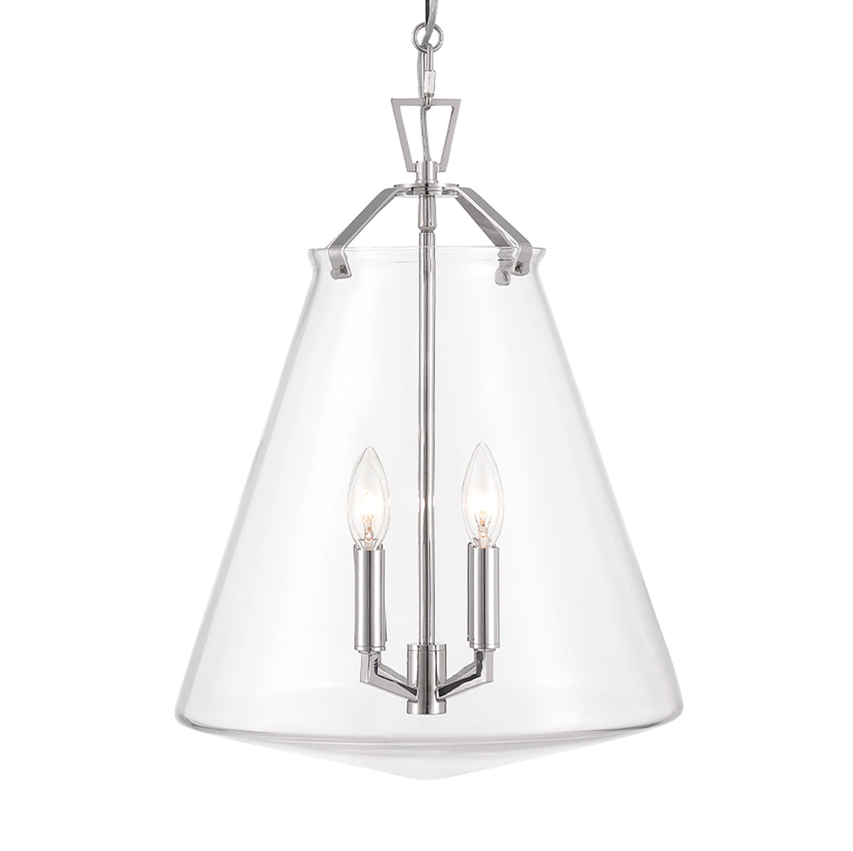 Addison Large Pendant 15", Polished Nickel