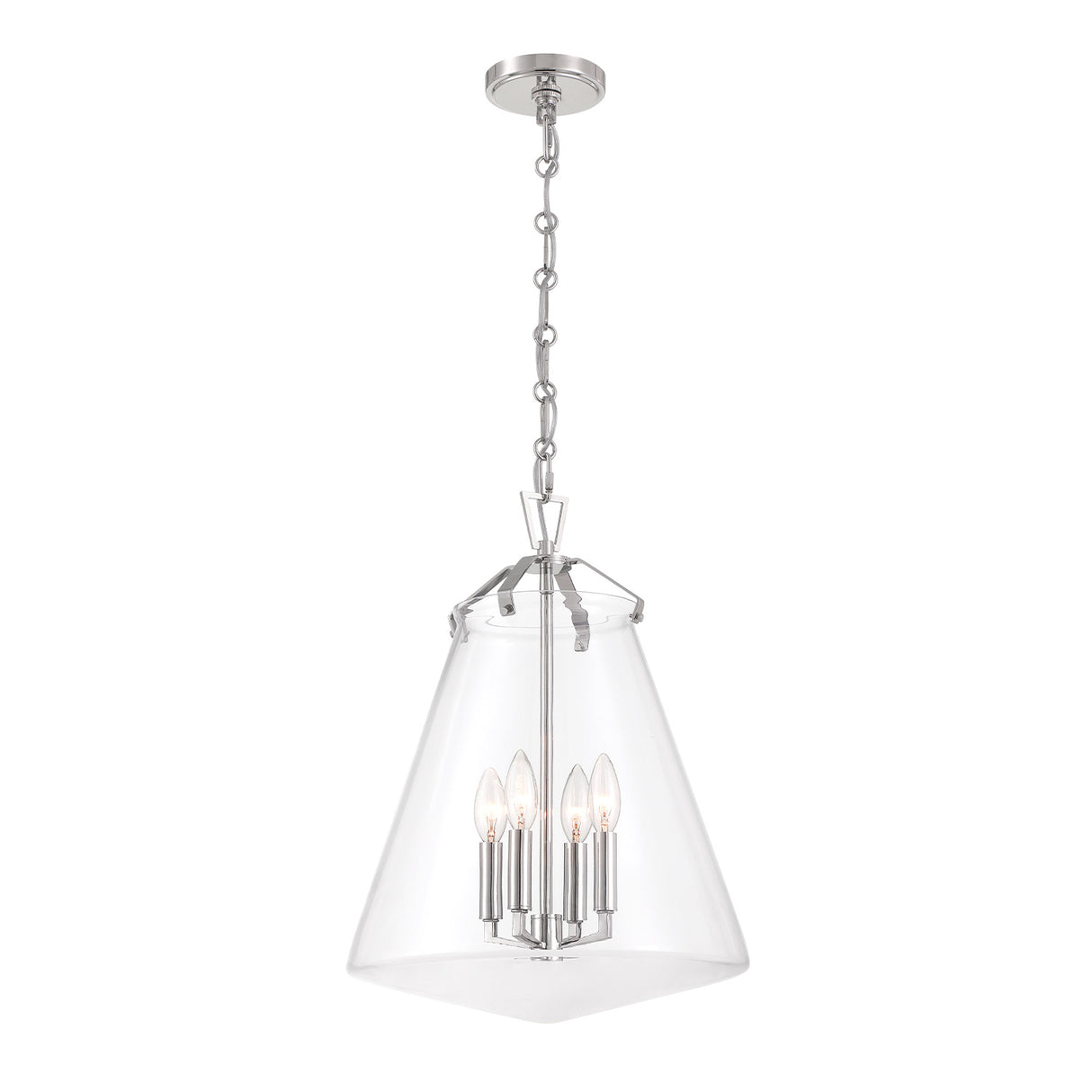 Addison Large Pendant 15", Polished Nickel