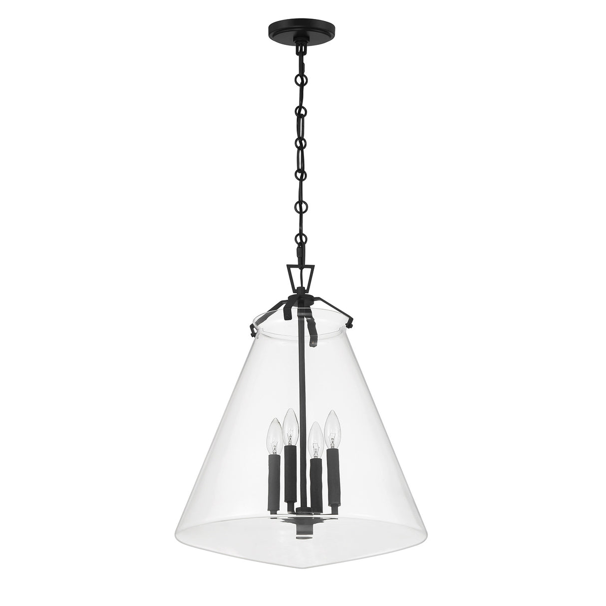 Addison Extra Large Pendant 18", Matte Black