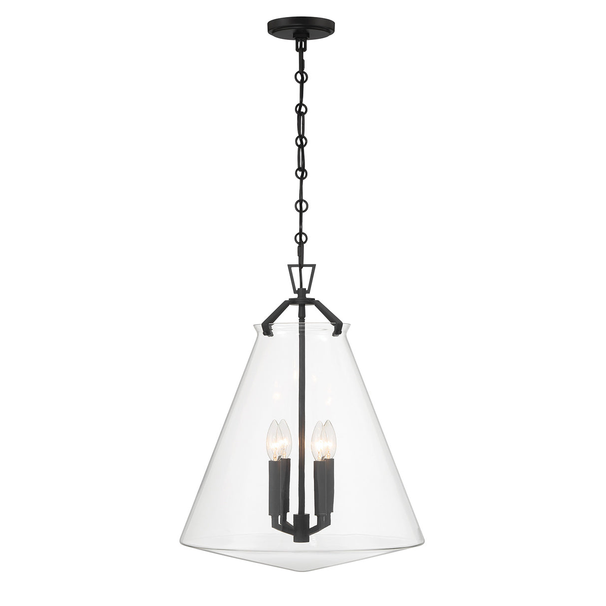 Addison Extra Large Pendant 18", Matte Black
